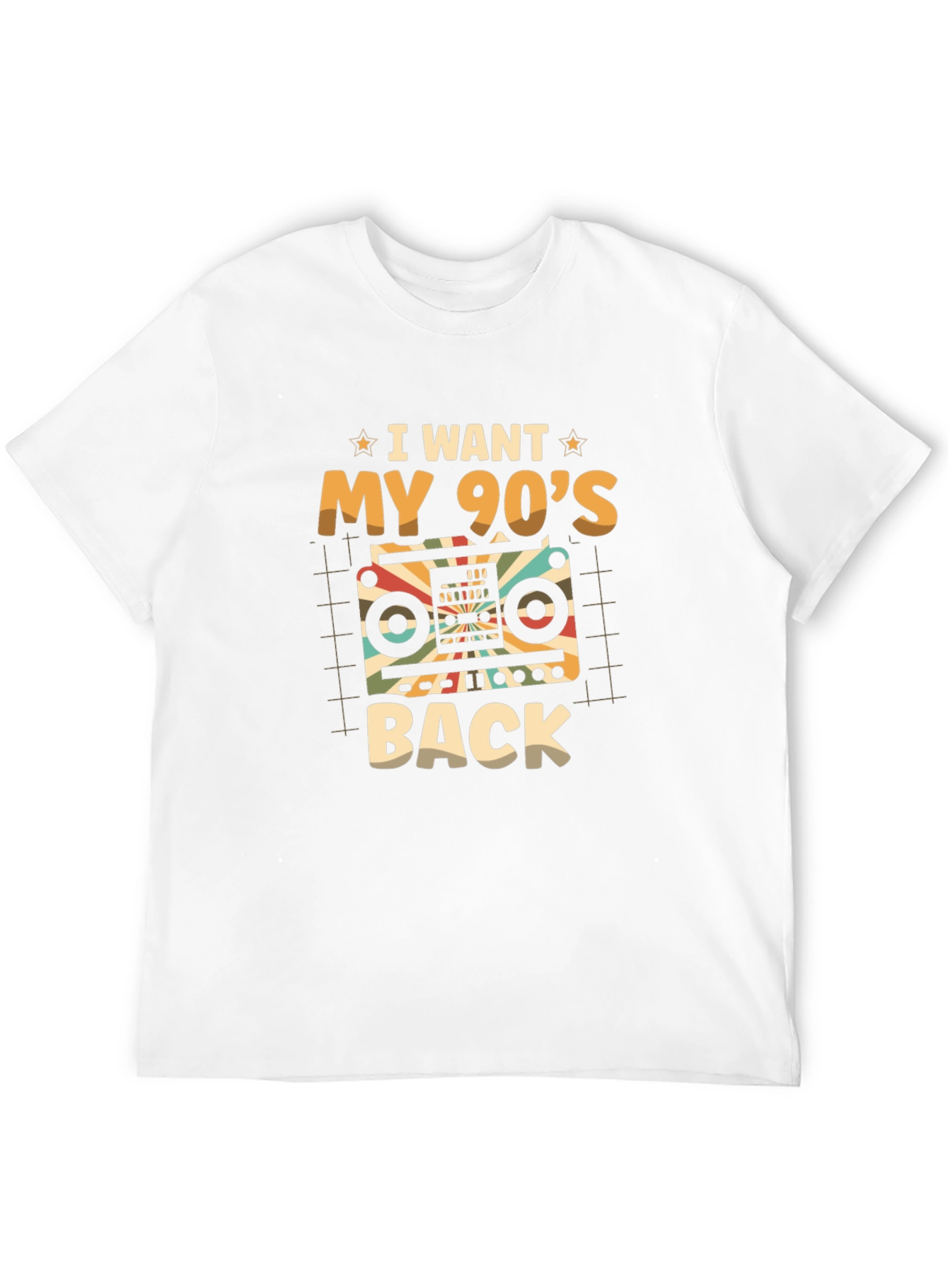 Black I Want My 90s Back Retro Graphic Tee view 12