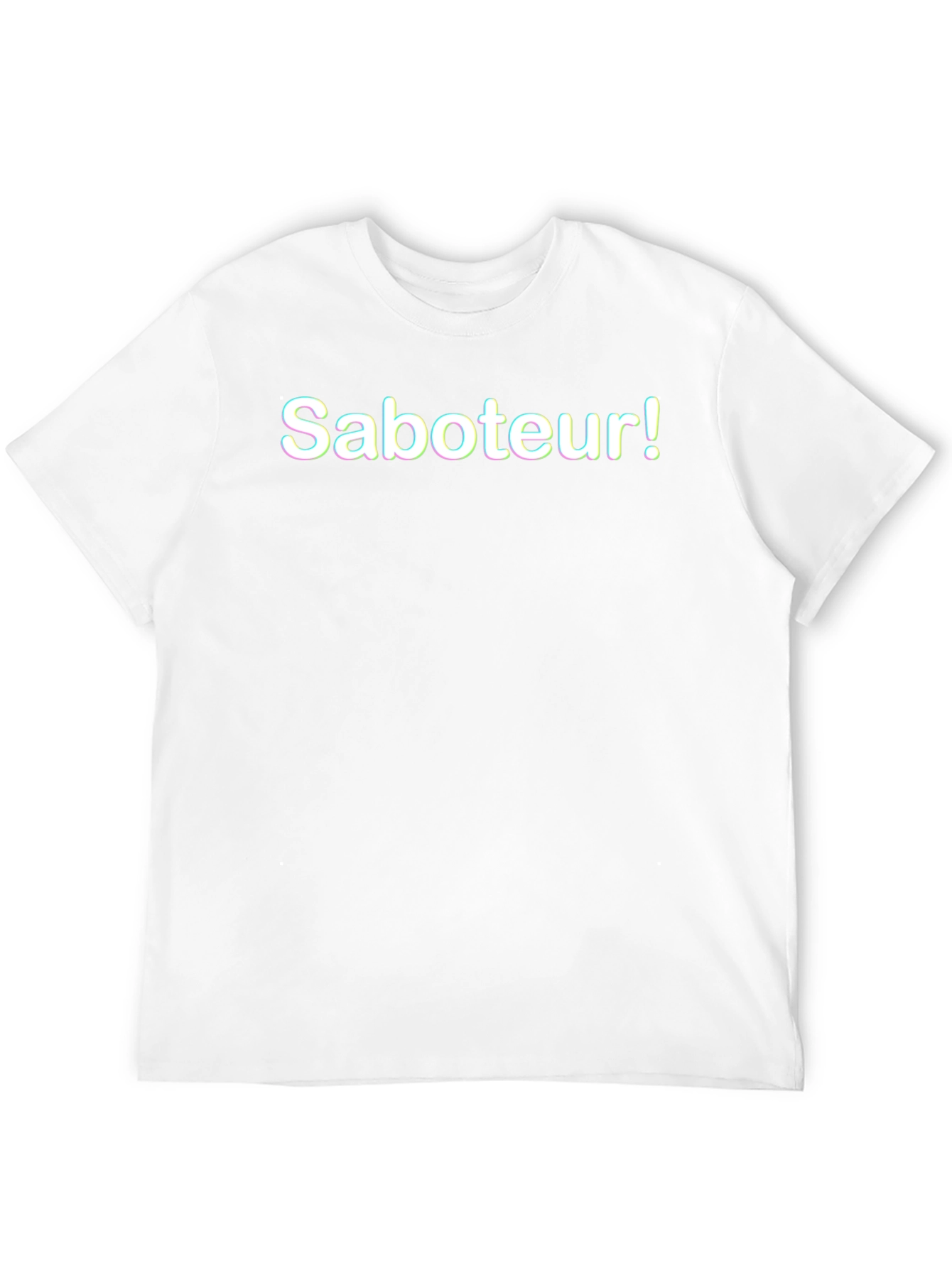 Black Saboteur! Black Graphic T-Shirt - Casual Style view 12