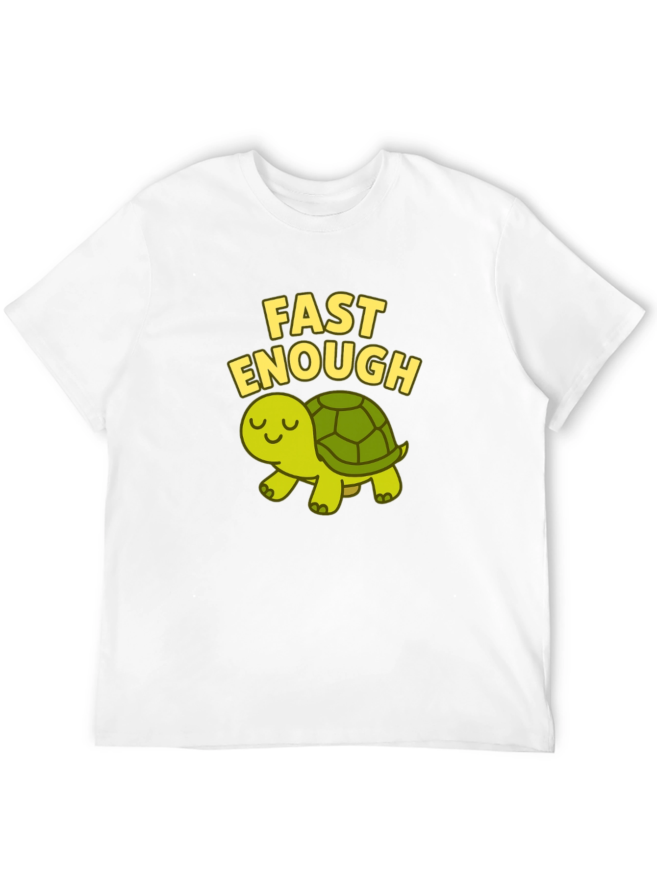 Black Fast Enough Turtle T-Shirt - Cute and Funny! view 12