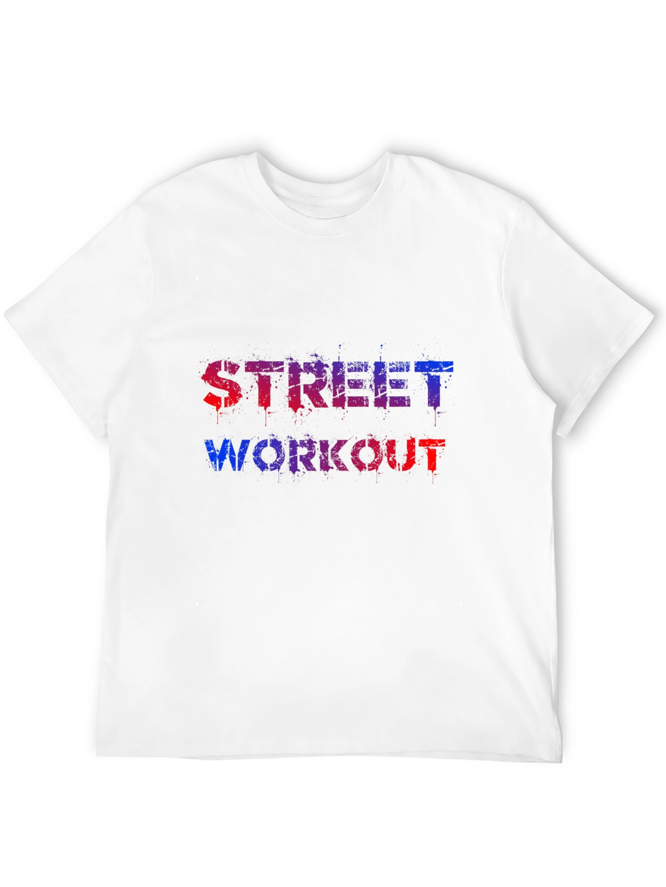 Black Street Workout Graphic Tee - Black Cotton Blend view 12
