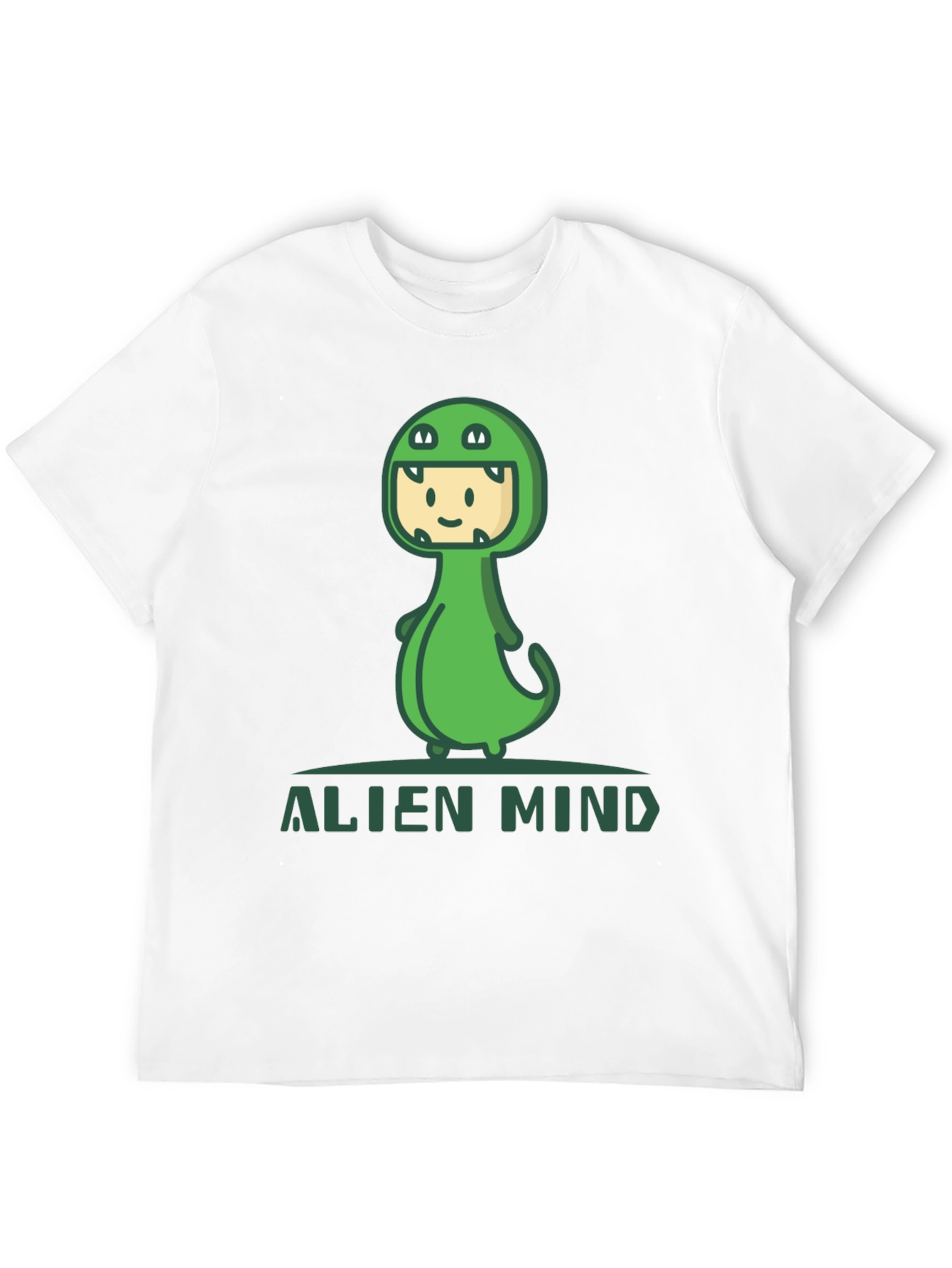 Black Alien Mind Dino Costume Graphic Tee view 12