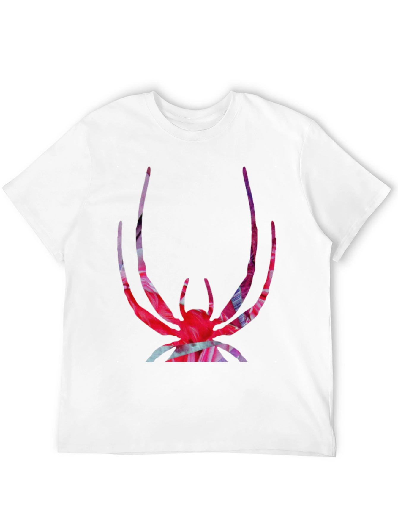 Black Bold Spider Graphic Tee - Vivid Print on Black view 12