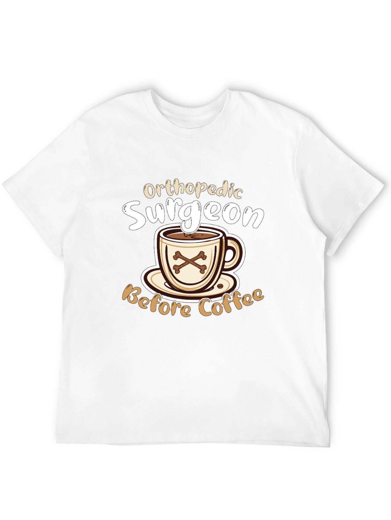 Black Orthopedic Surgeon Coffee T-Shirt view 12