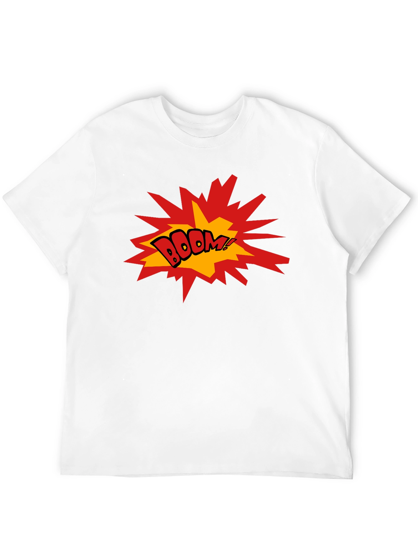 Black BOOM! Graphic Print Black T-Shirt view 12