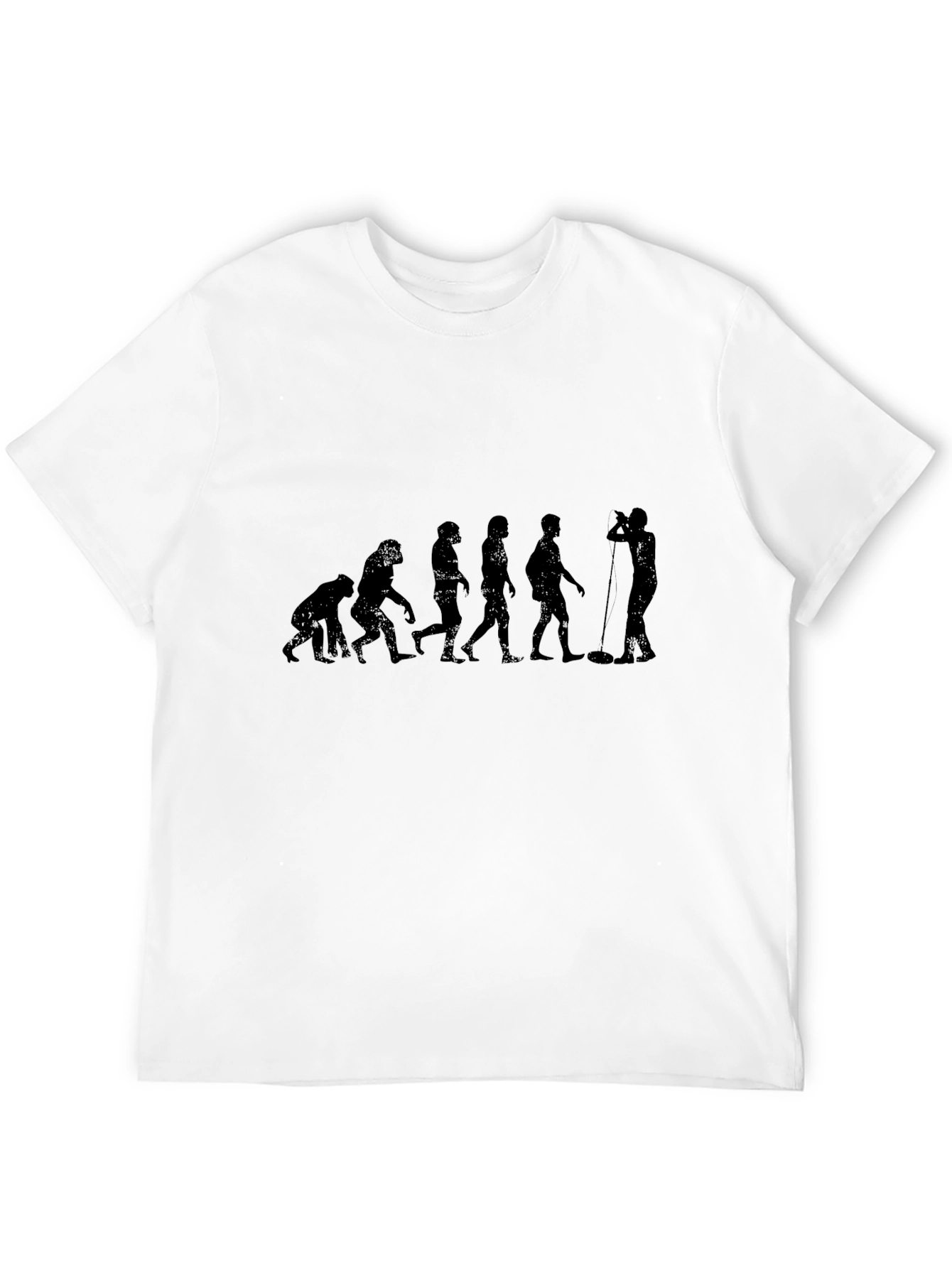 Black Evolution of Sound Man Black T-Shirt view 12