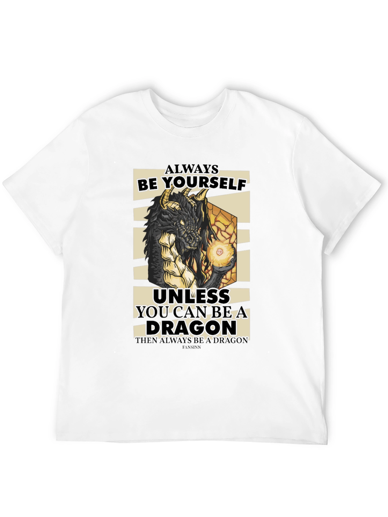 Black Dragon Graphic Tee - Always Be Yourself T-Shirt view 12