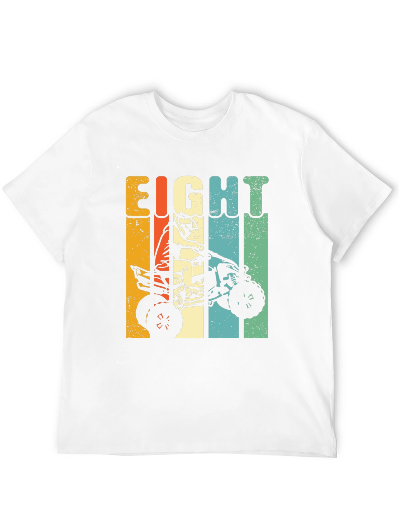 Black Eight Birthday ATV Rider Kids T-Shirt view 12
