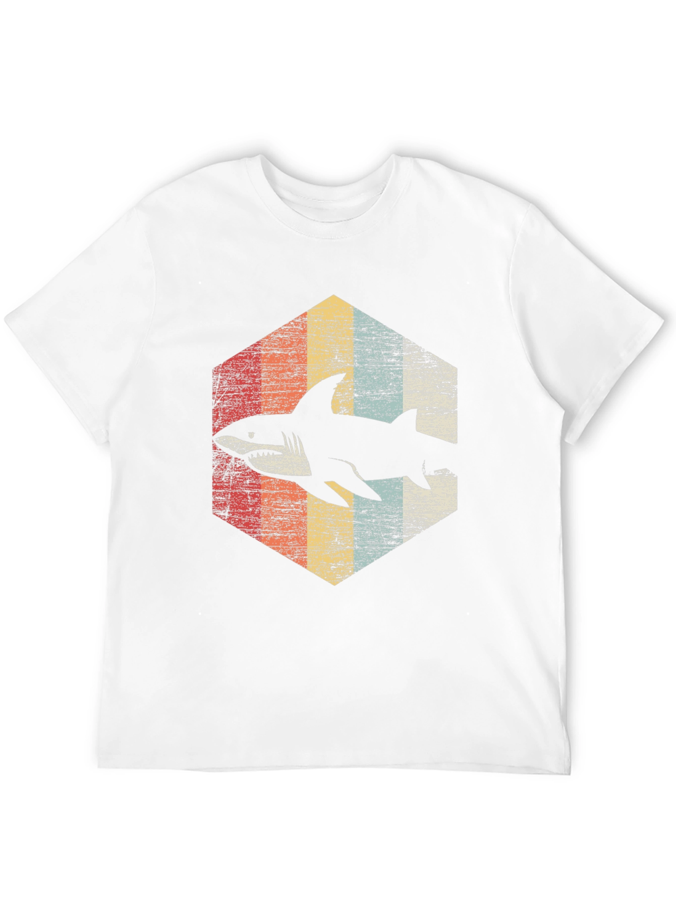 Black Retro Shark Graphic T-Shirt - Vintage Style view 12