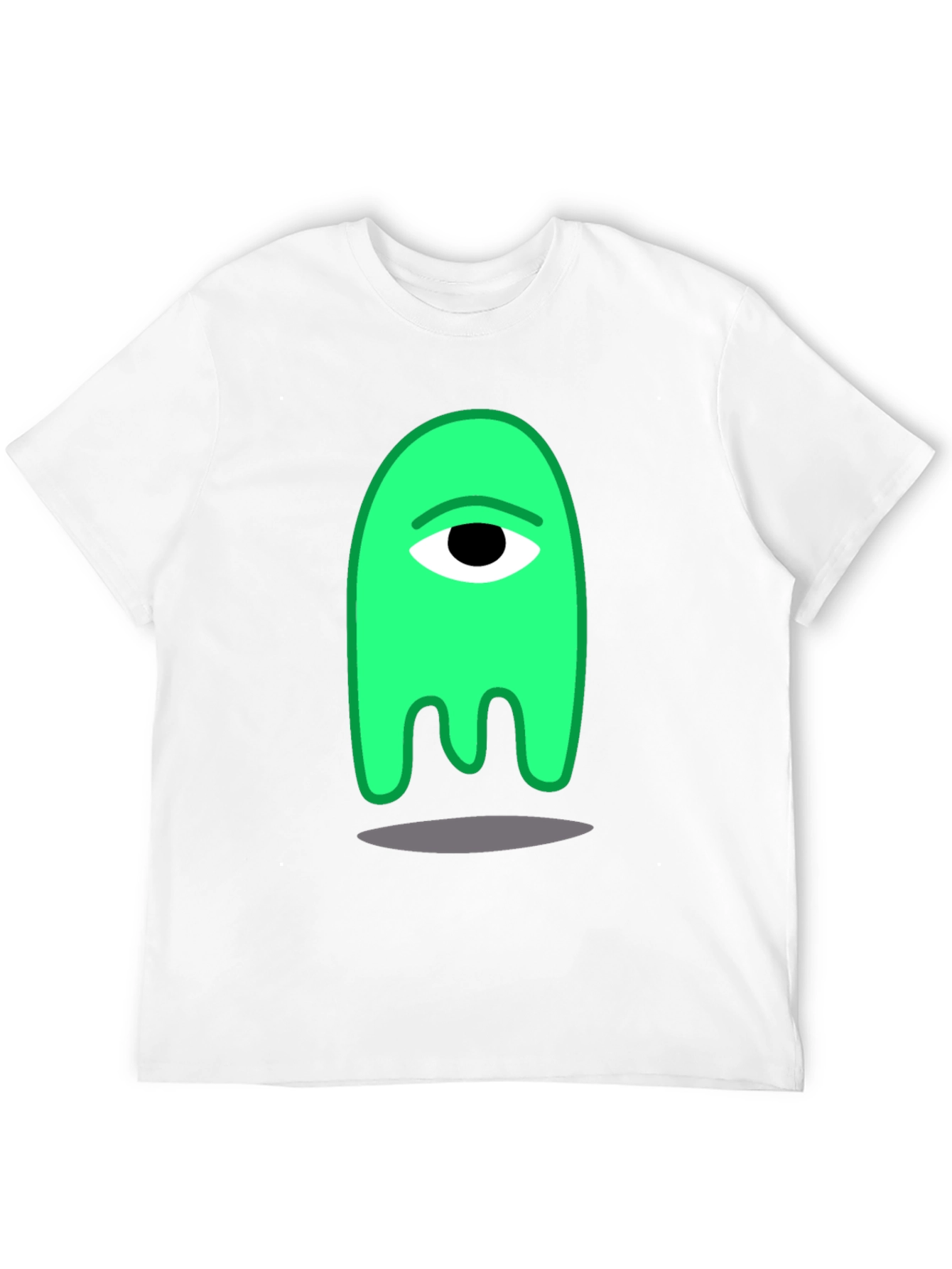 Black One-Eyed Green Monster Graphic Tee view 12