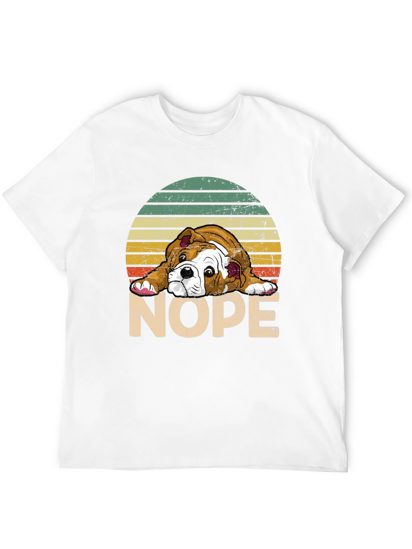 Black Bulldog NOPE T-Shirt - Funny Dog Lover Tee view 12
