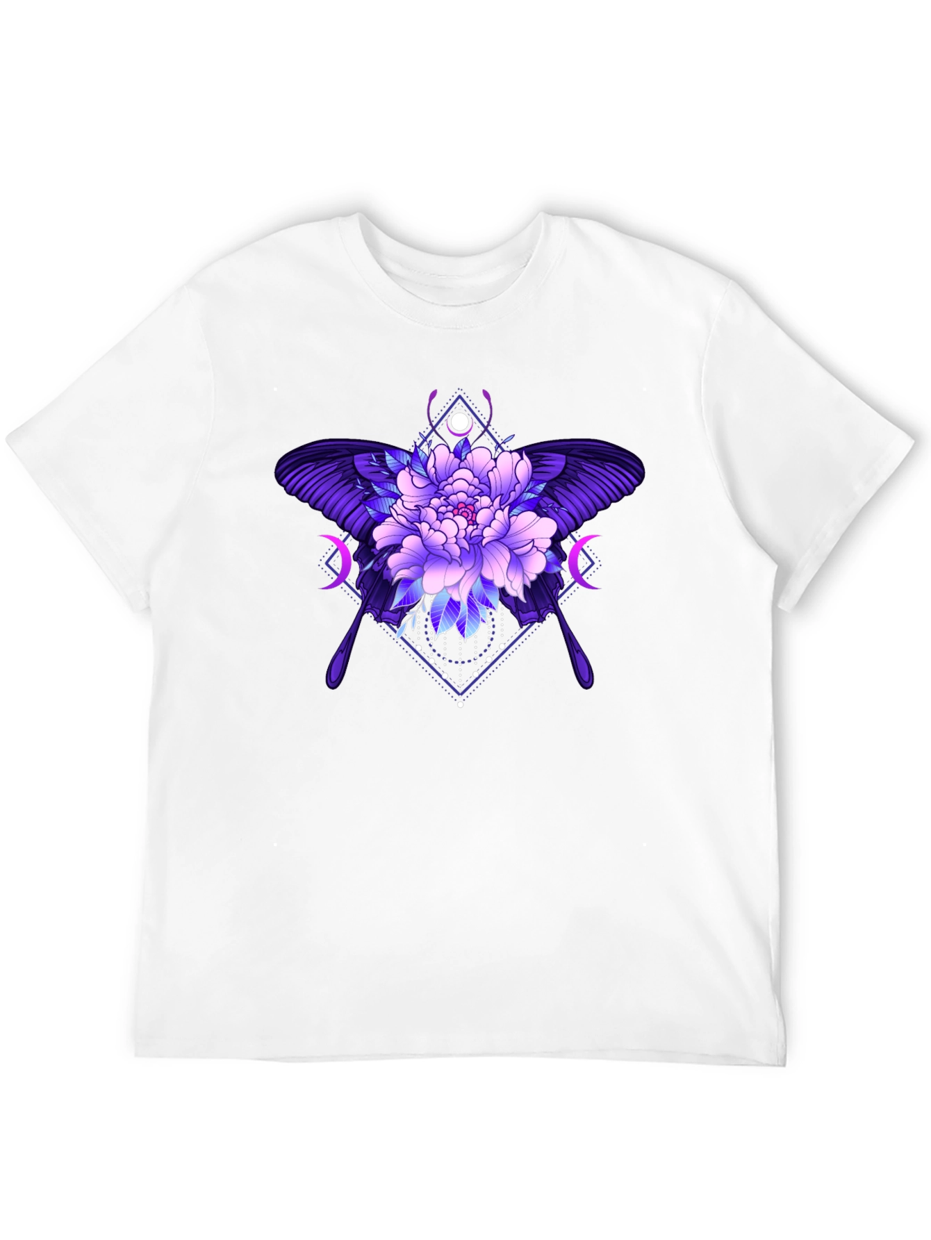Black Floral Butterfly Graphic Tee - Black view 12