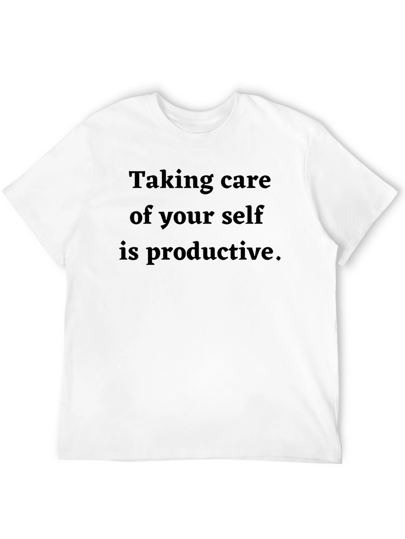 Black Self Care Is Productive Black T-Shirt view 12