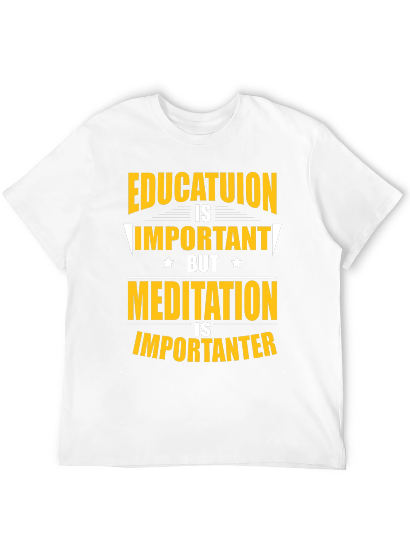 Black Education vs Meditation T-Shirt view 12