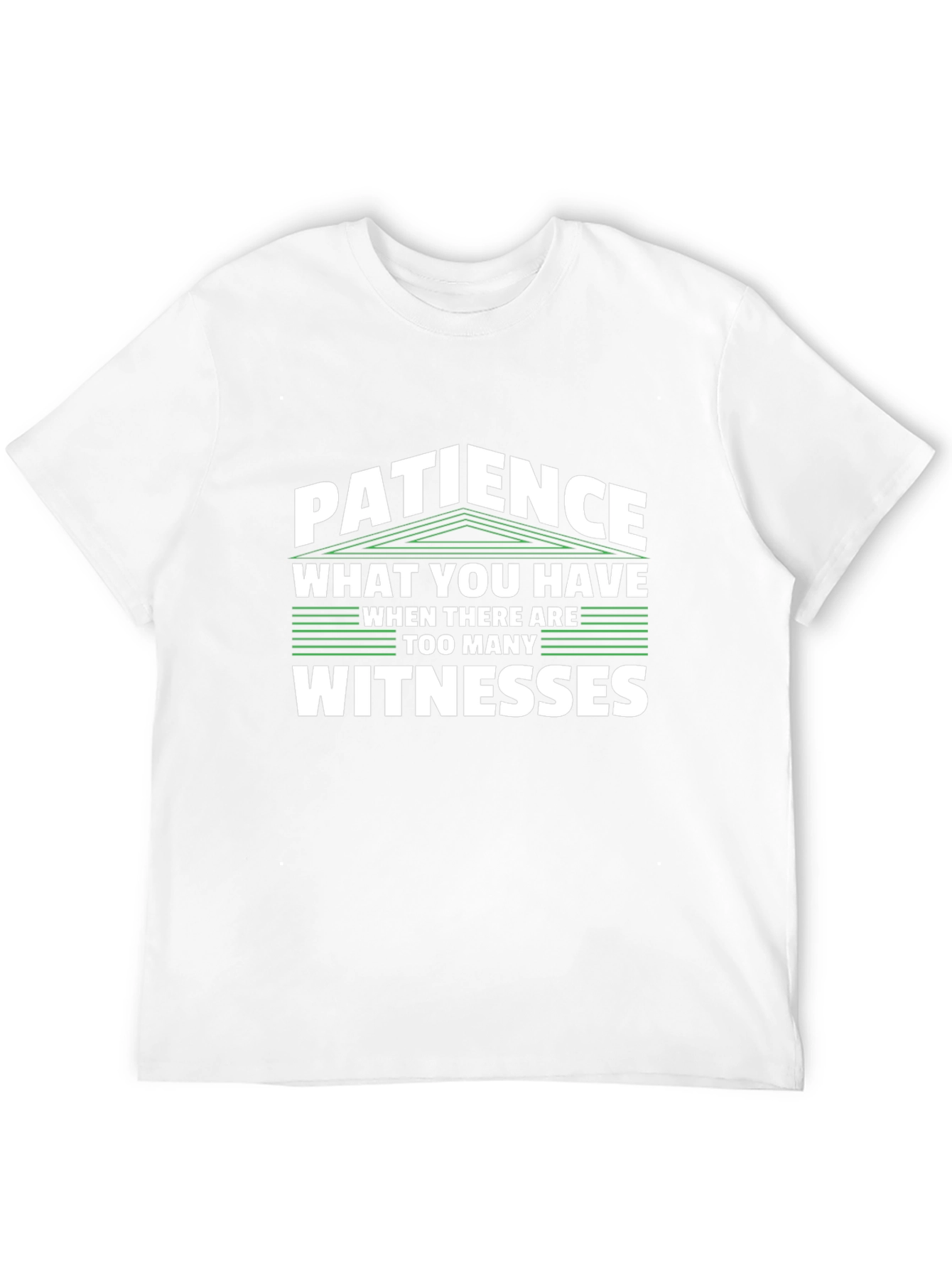 Black Patience Funny Sarcastic T-Shirt view 12