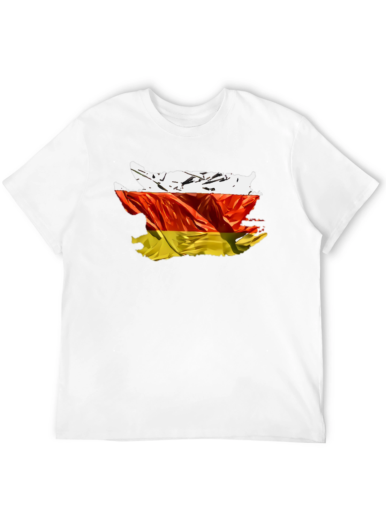 Black South Ossetia Flag Graphic Tee view 12