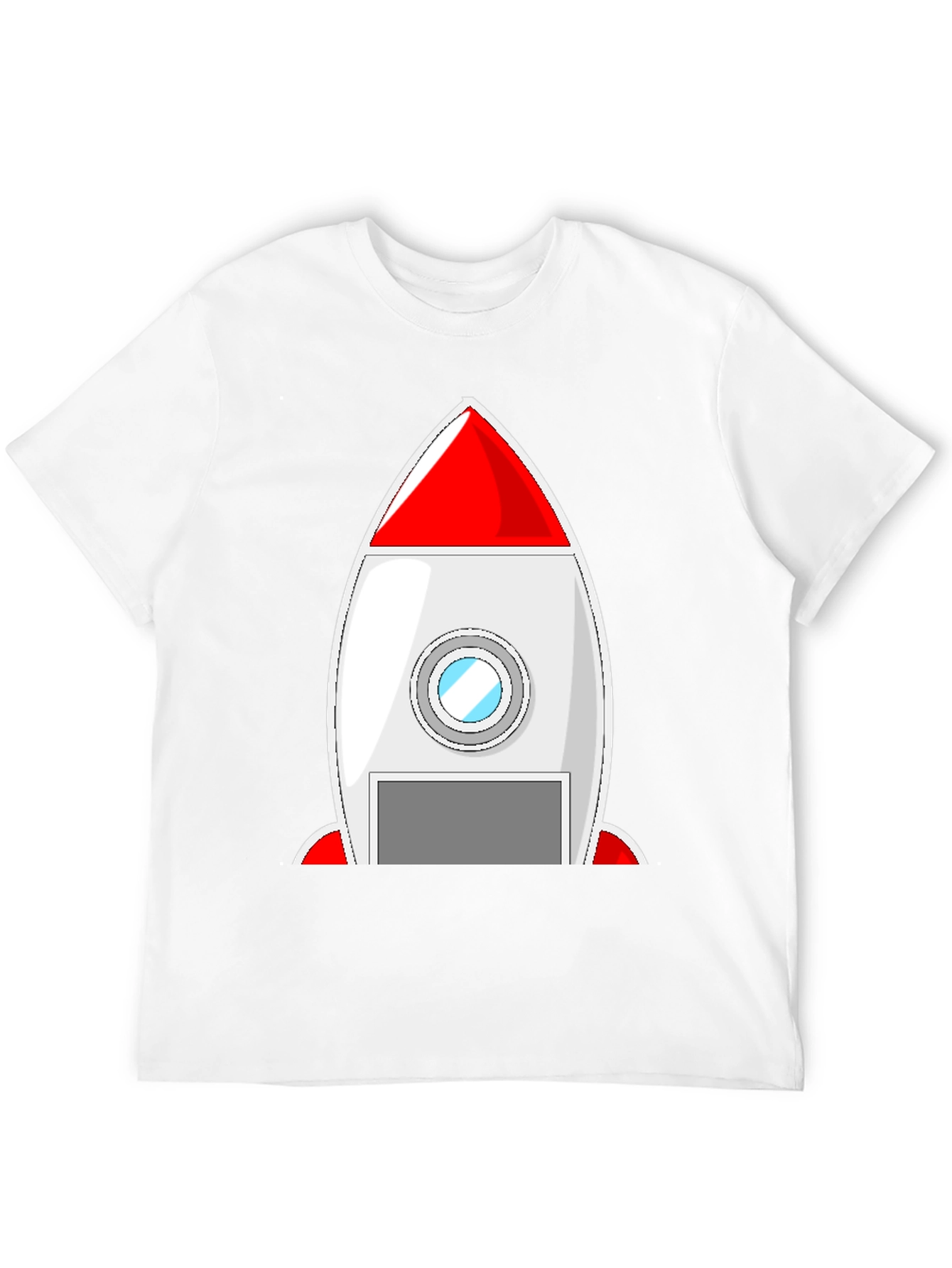 Black Rocket Ship Graphic Tee - Blast Off in Style! view 12
