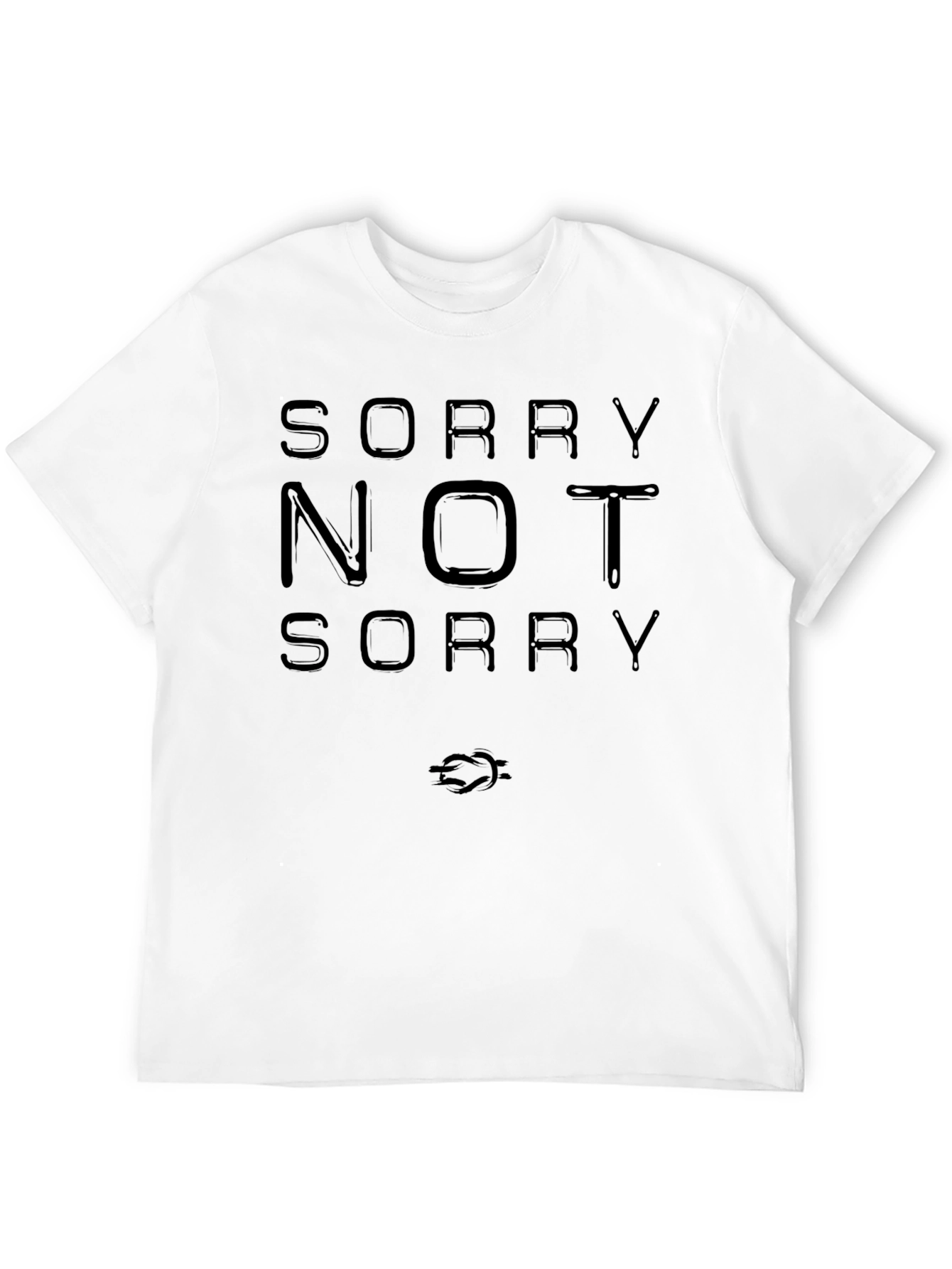Black Sorry Not Sorry Graphic T-Shirt view 12