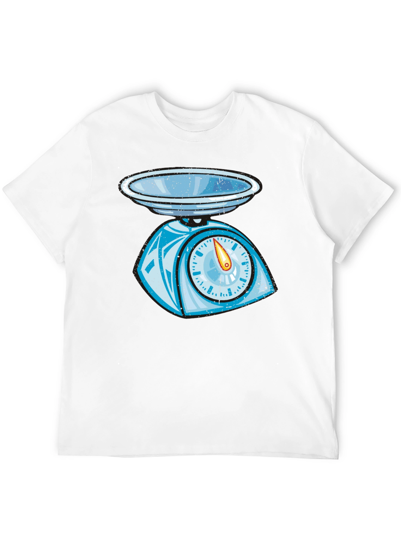 Black Vintage Style Kitchen Scale Graphic Tee - Black view 12