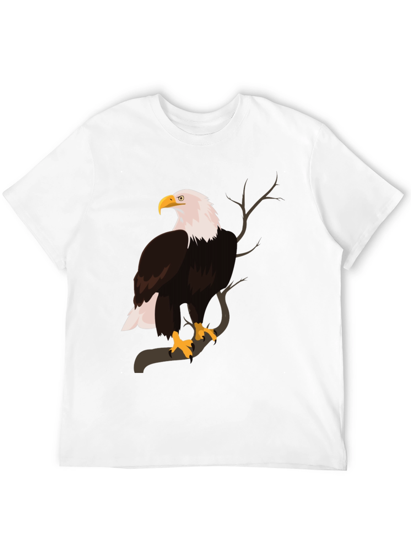 Black Bald Eagle Graphic Print T-Shirt view 12