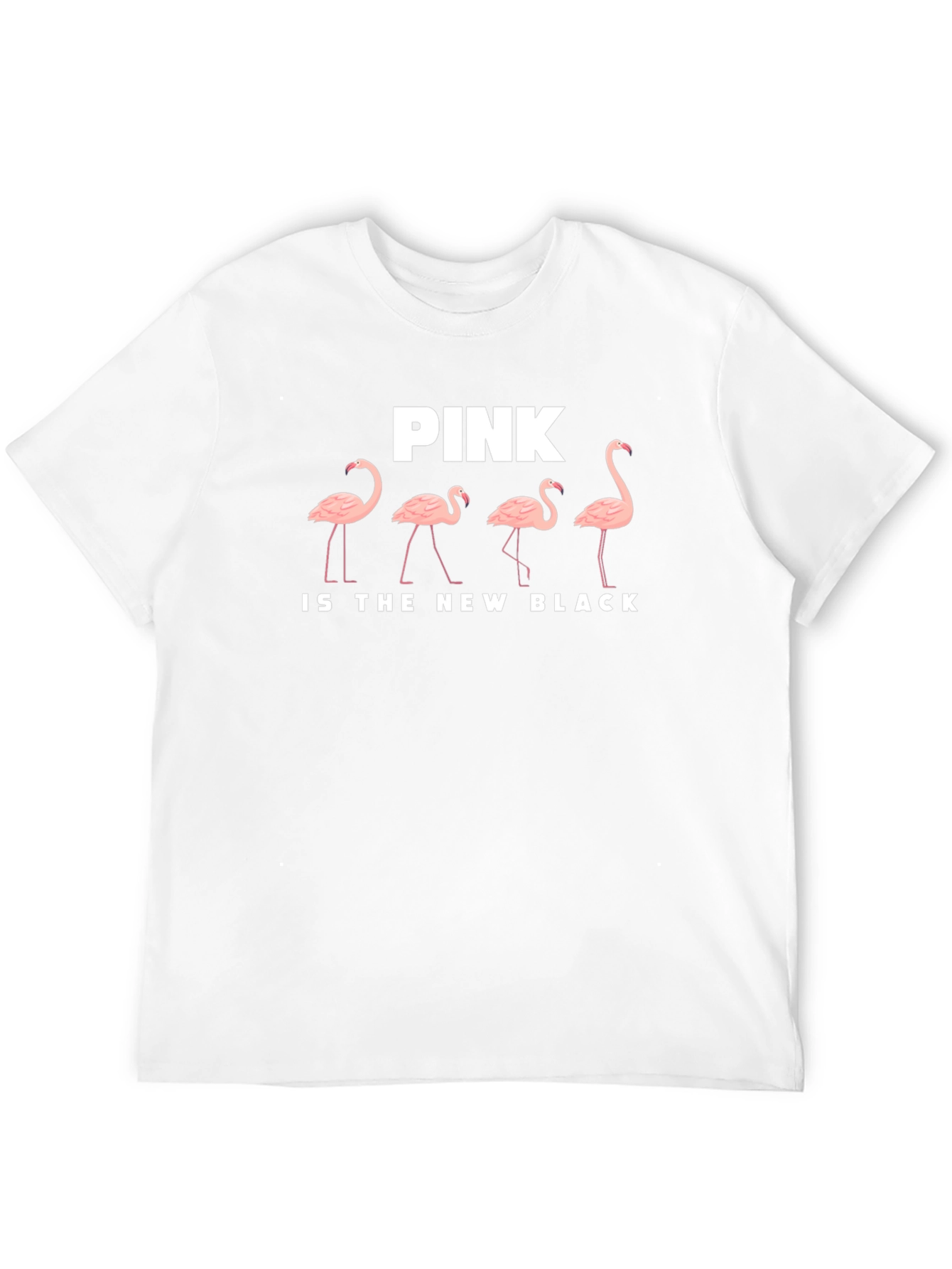 Black Pink Flamingo T-Shirt: Pink Is The New Black view 12