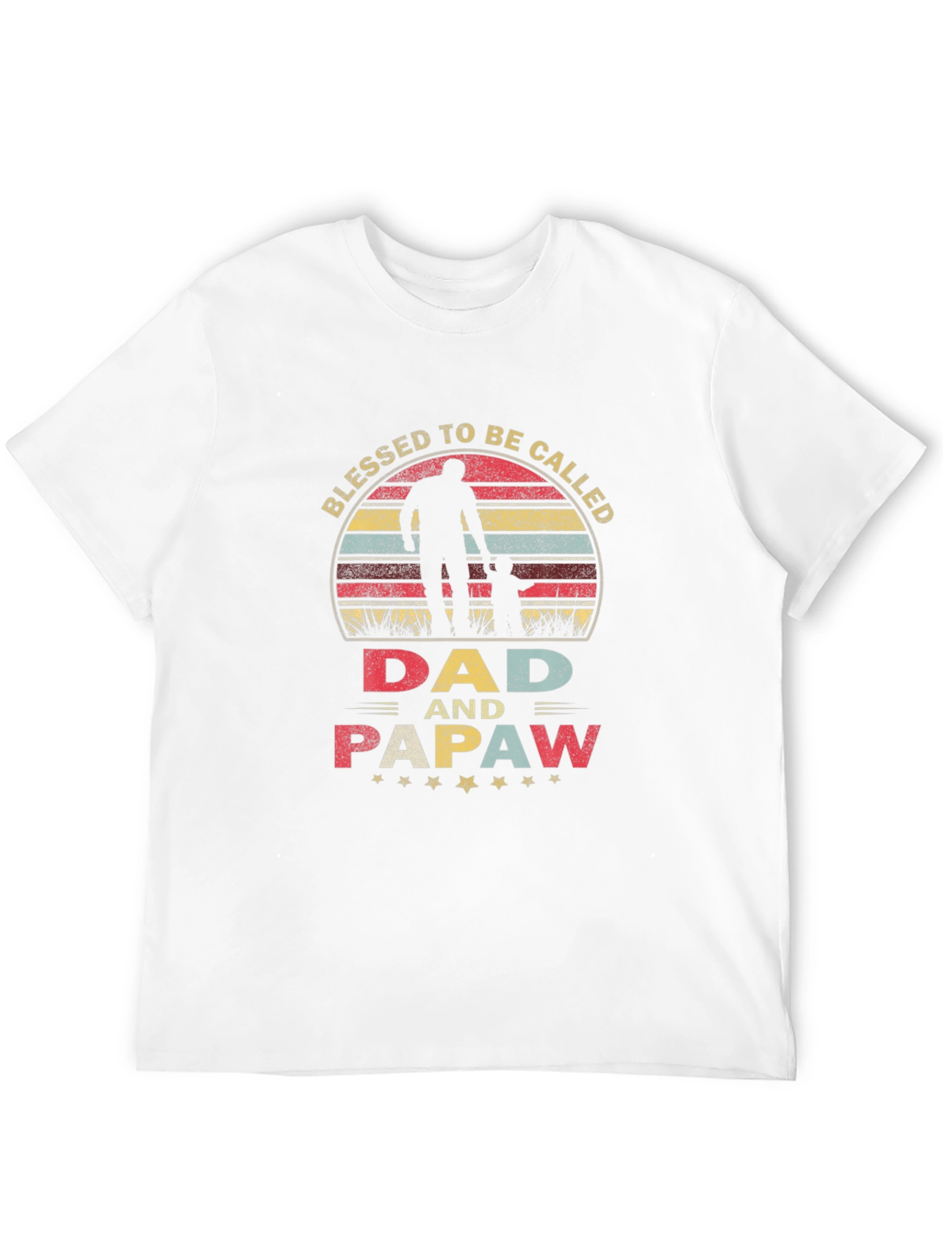 Black Blessed Dad & Papaw Graphic Tee view 12