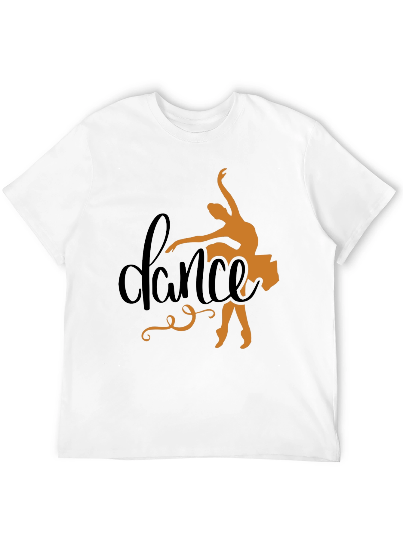 Black Dance Silhouette Black Tee - Artistic Dancer Shirt view 12