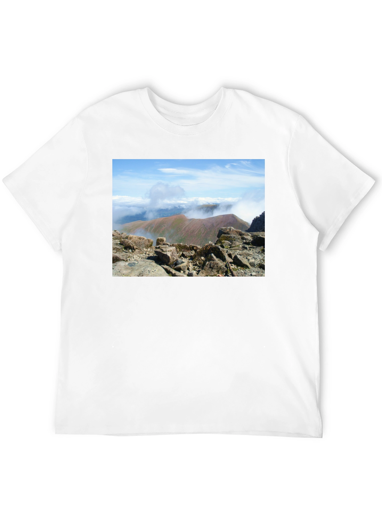 Black Mountain View Graphic Tee - Black Cotton Blend view 12