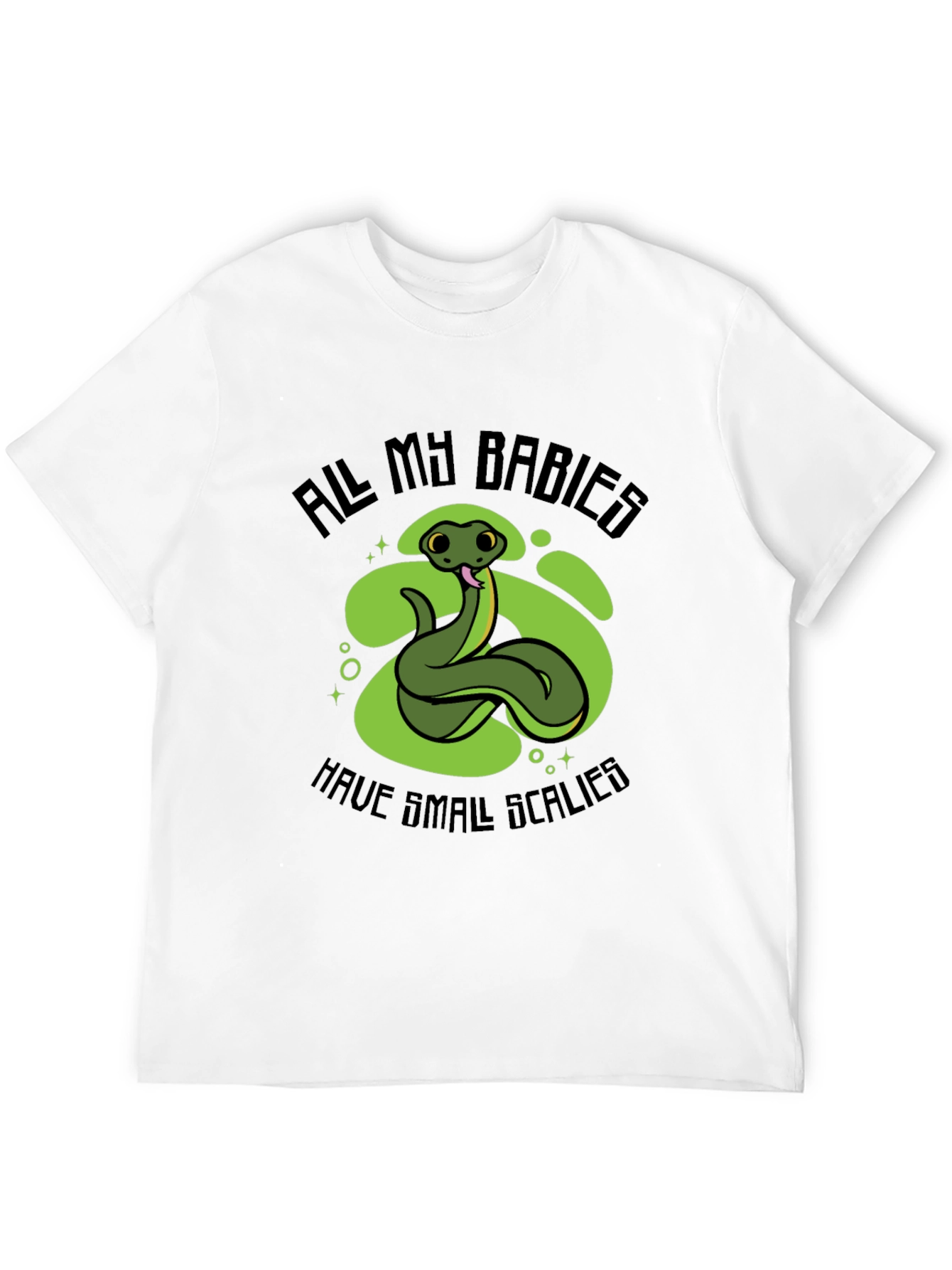 Black Snake Babies T-Shirt - Small Scalies Design view 12