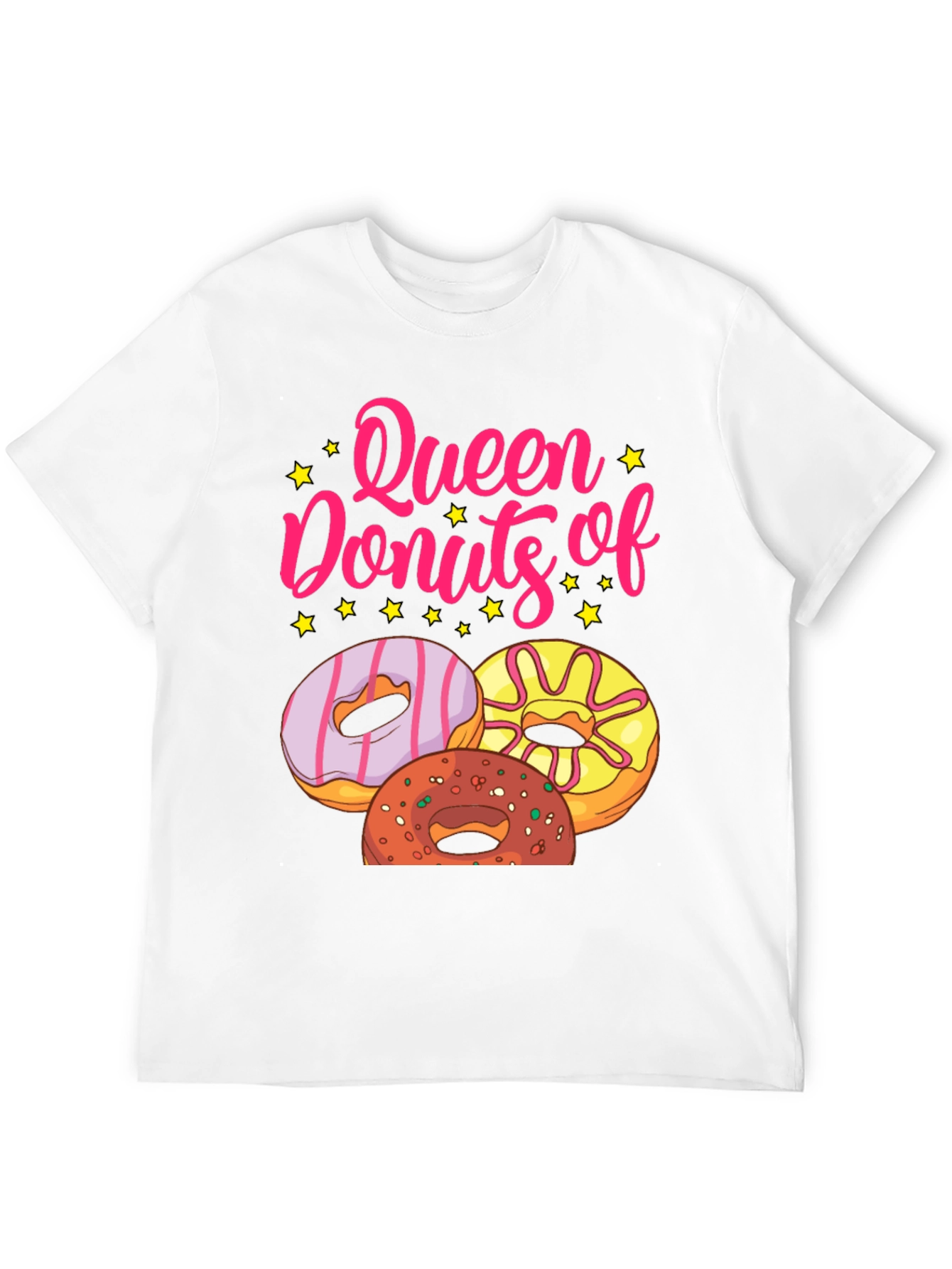 Black Queen of Donuts T-Shirt - Black Graphic Tee view 12