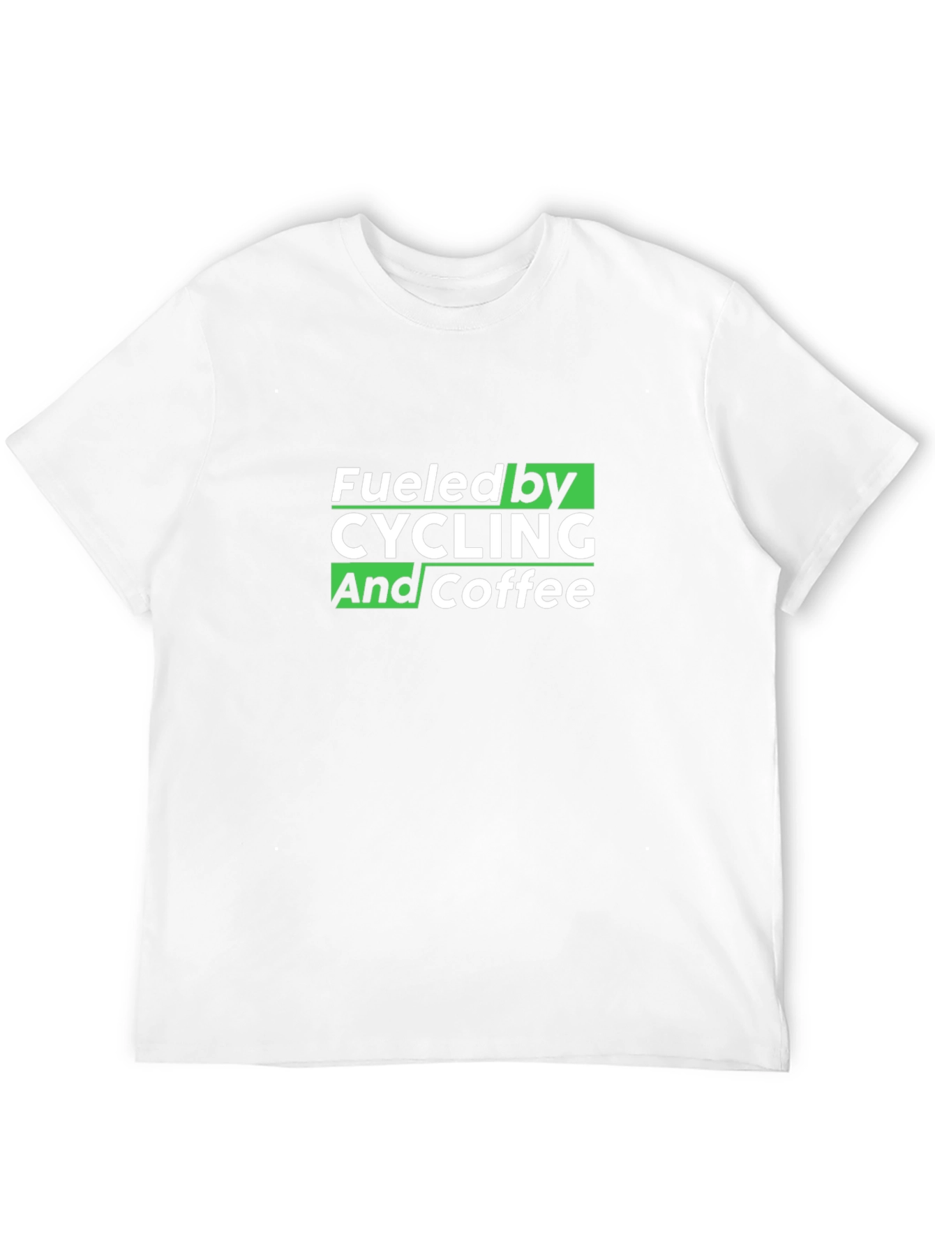 Black Fueled by Cycling and Coffee T-Shirt view 12