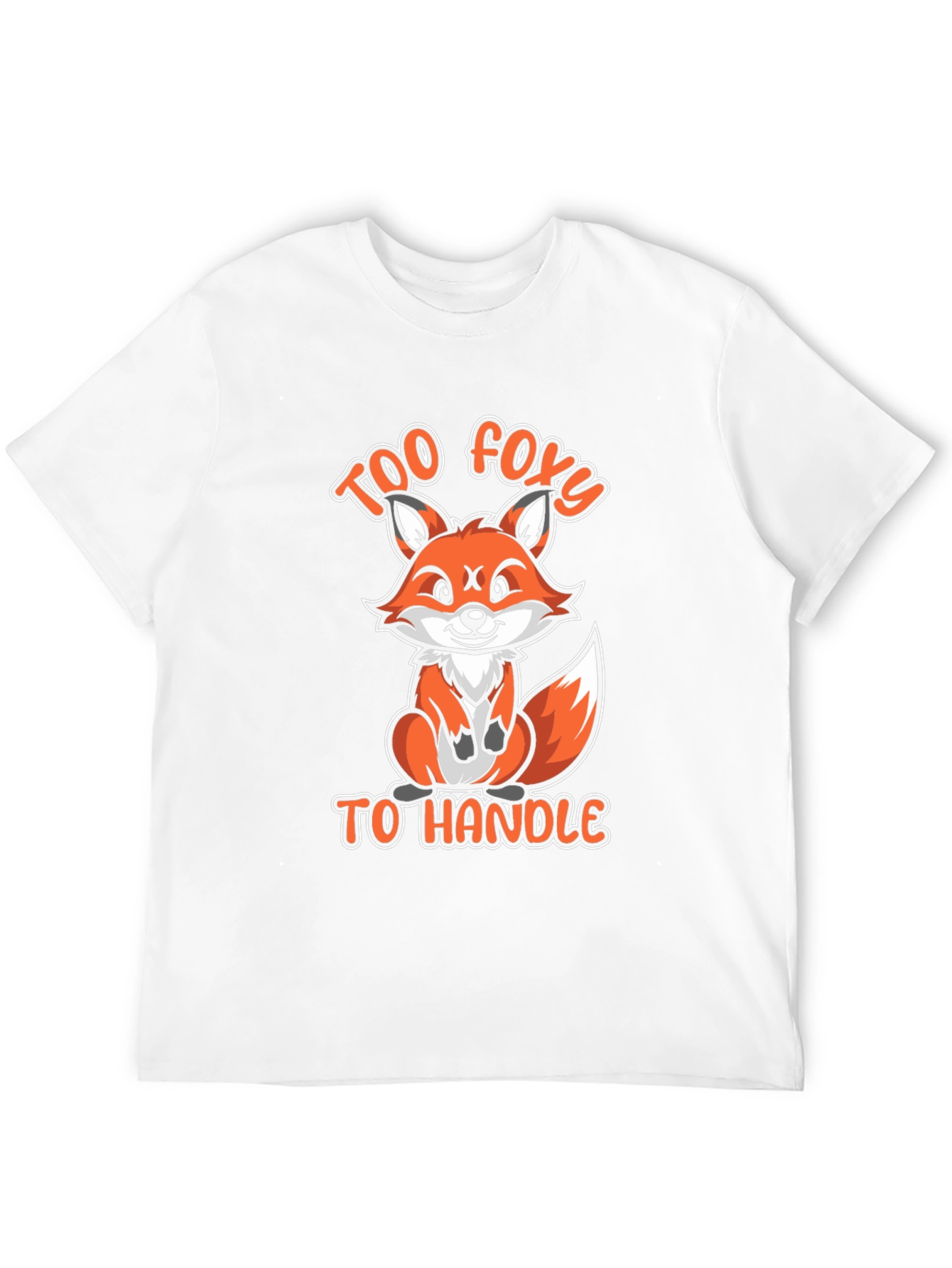Black Too Foxy To Handle Funny Fox Graphic T-Shirt view 12