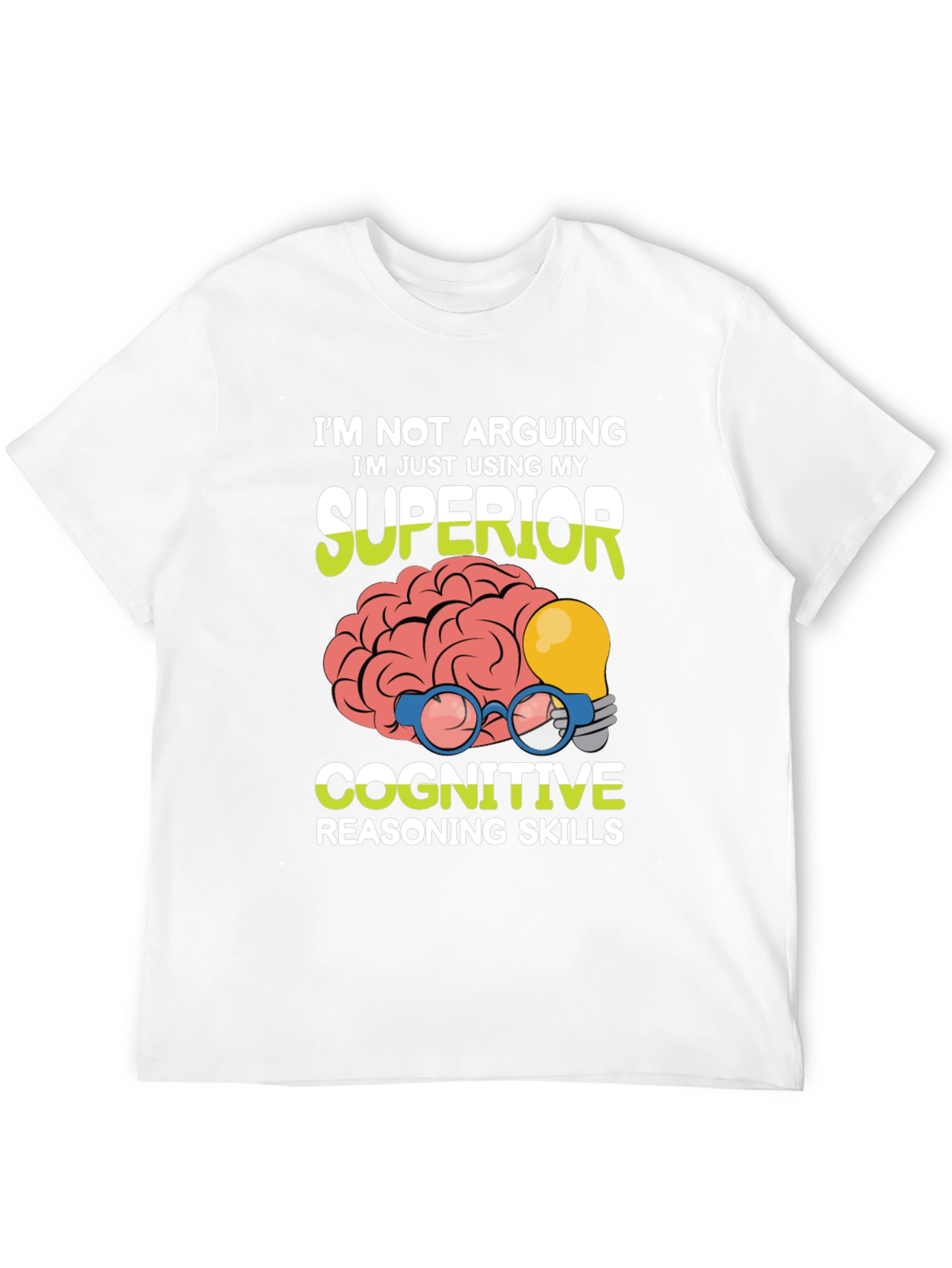 Black Superior Cognitive Skills Graphic Tee view 12