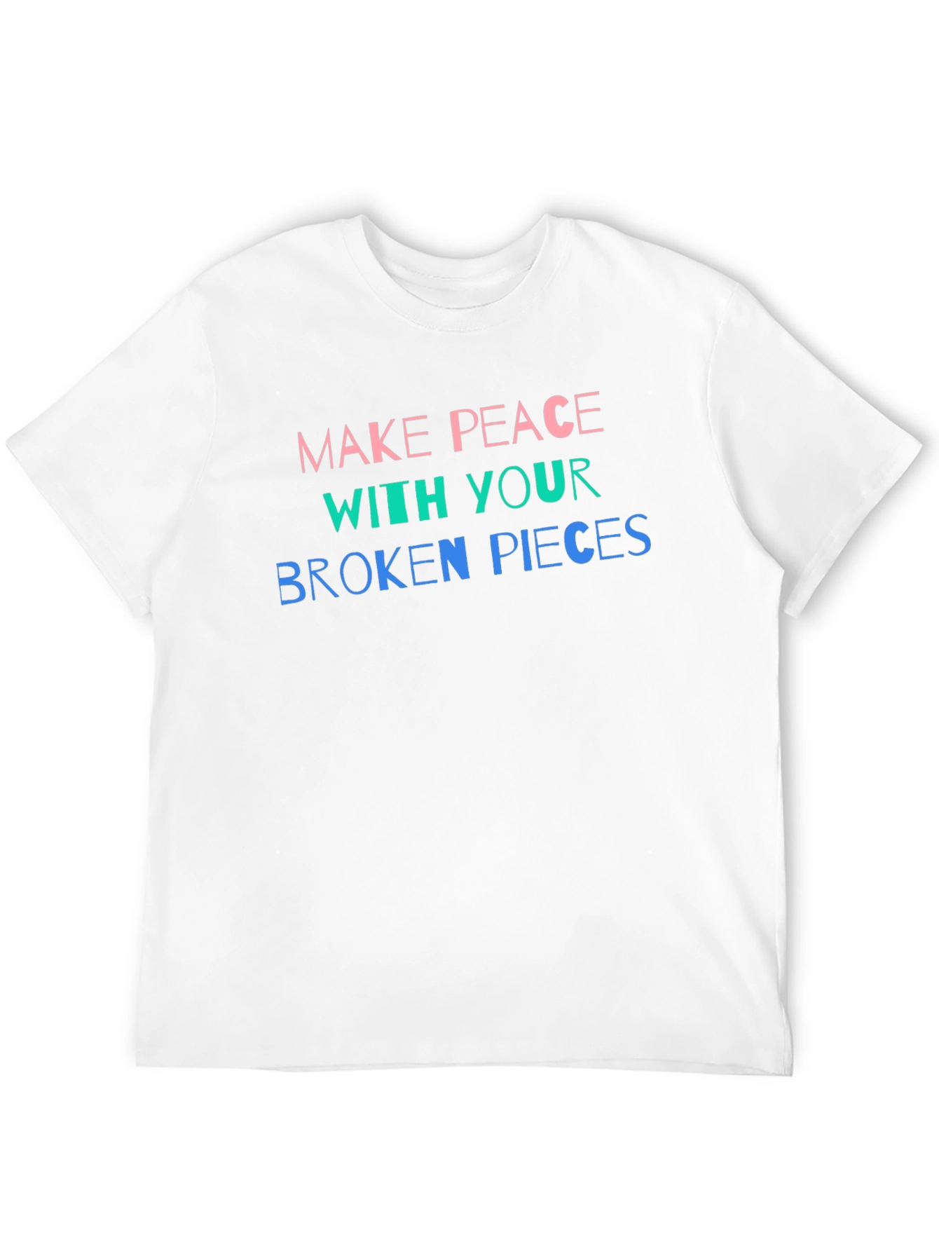 Black Make Peace with Your Broken Pieces T-Shirt view 12
