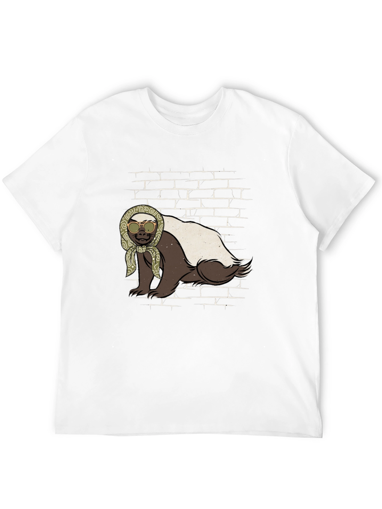 Black Honey Badger T-Shirt - Babushka Style view 12