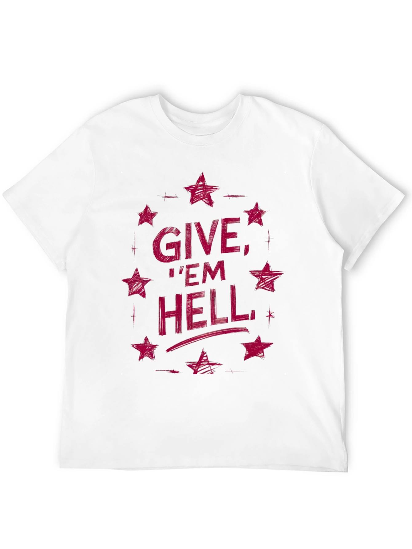 Black Give 'Em Hell Graphic Tee - Black view 12
