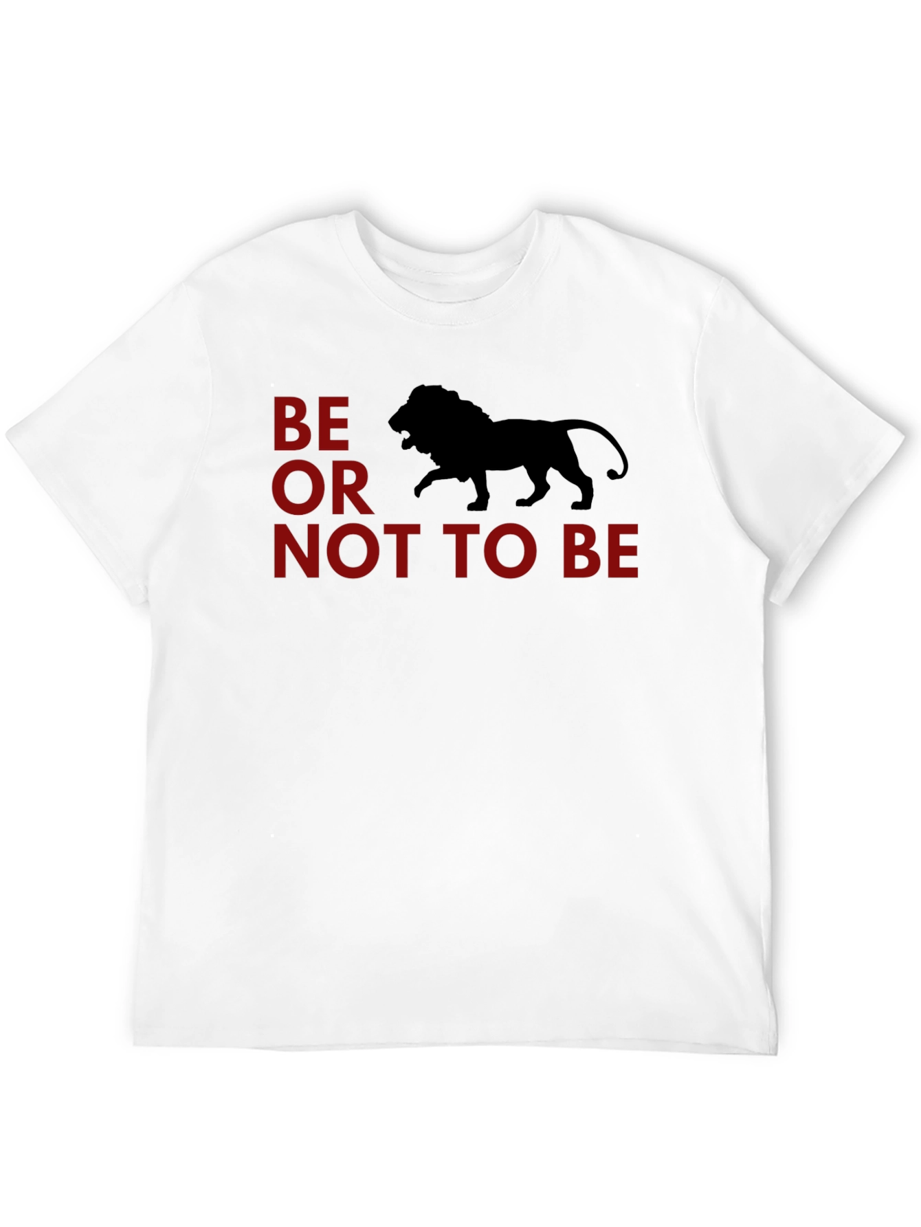 Black Be A Lion T-Shirt: Motivational Graphic Tee view 12