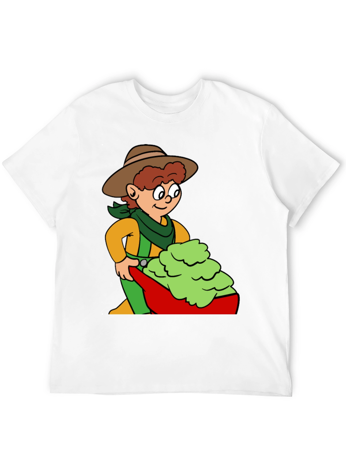 Black Cartoon Cowboy Avocado T-Shirt view 12