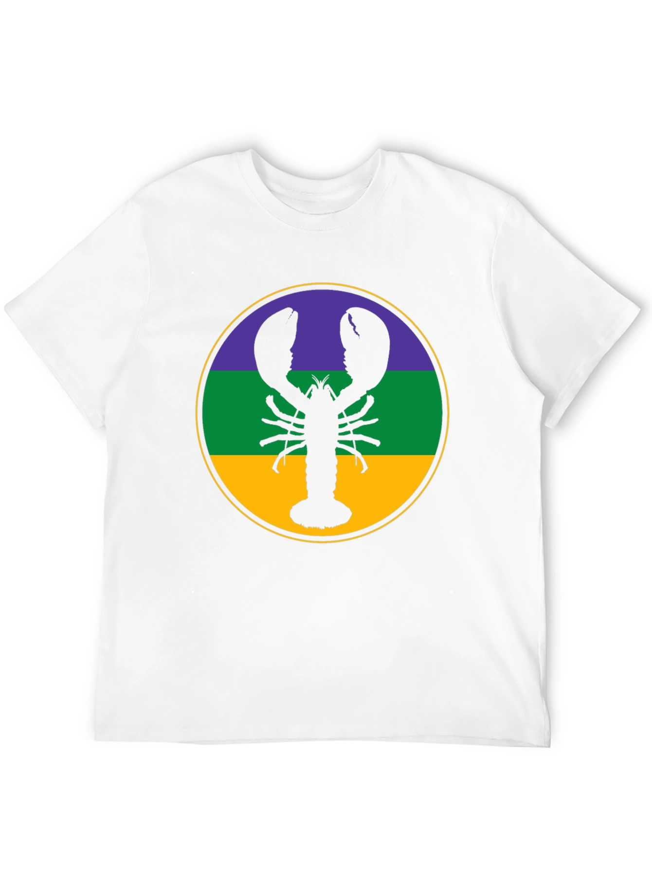 Lobster Mardi Gras T-Shirt - Round Circle - 12