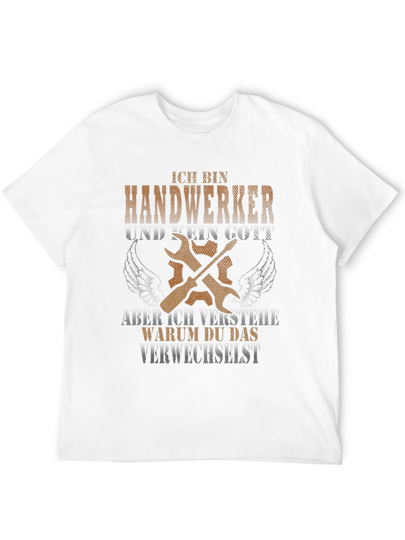 Black Handwerker T-Shirt: Not a God But Close! view 12