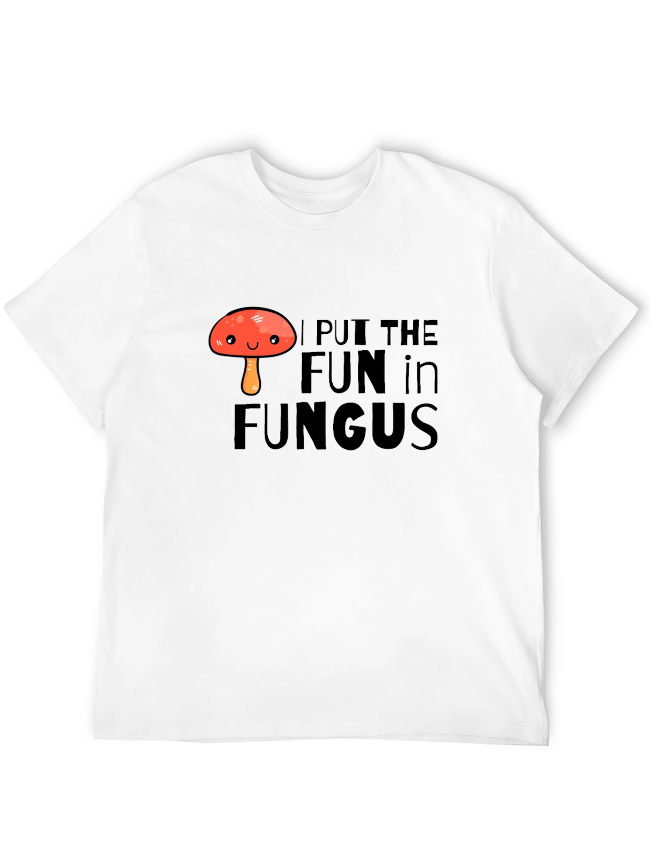 Black Funny Mushroom Pun T-Shirt - I Put The Fun In Fungus! view 12