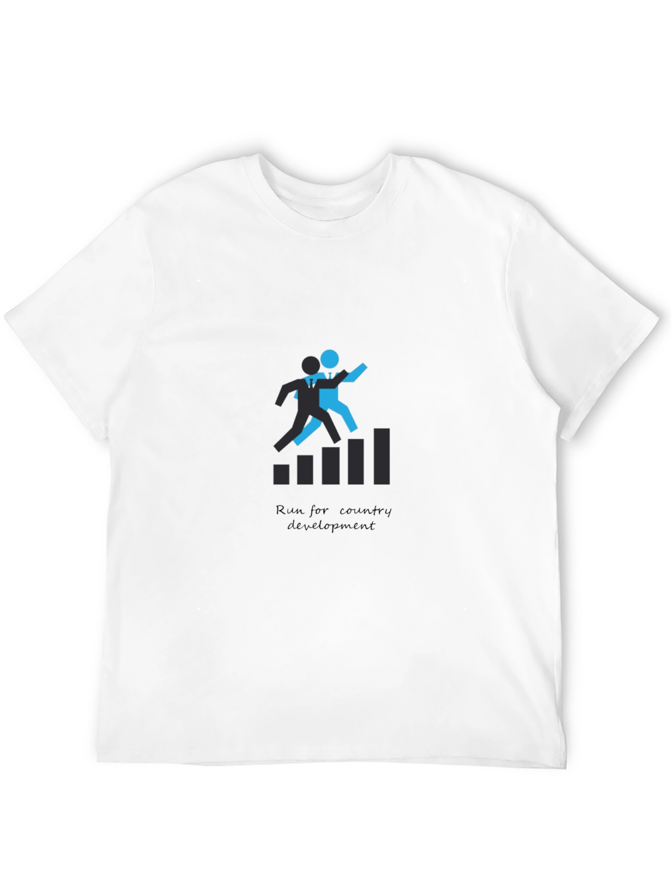 Black Run For Country Development Graphic T-Shirt view 12