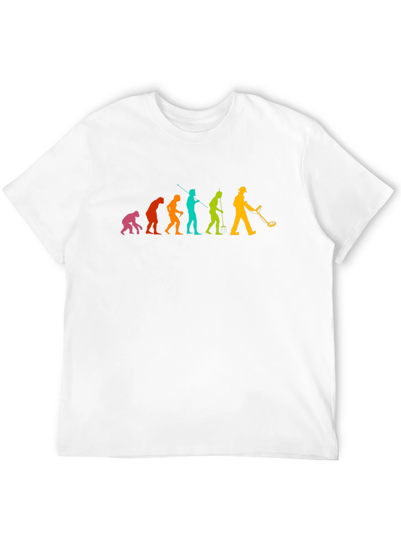 Black Evolution of Metal Detecting T-Shirt view 12