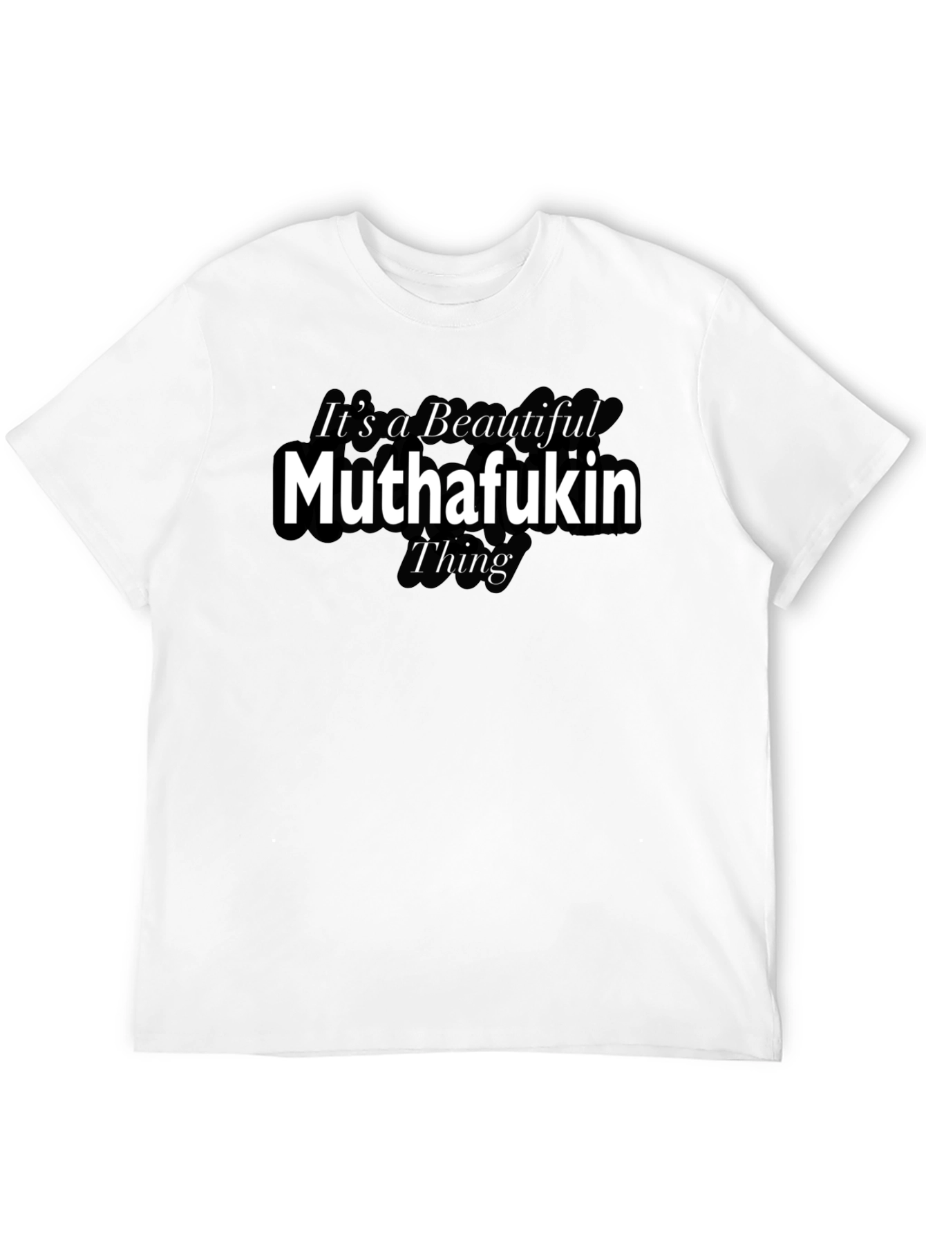 Black Beautiful Muthafukin Thing Graphic T-Shirt view 12