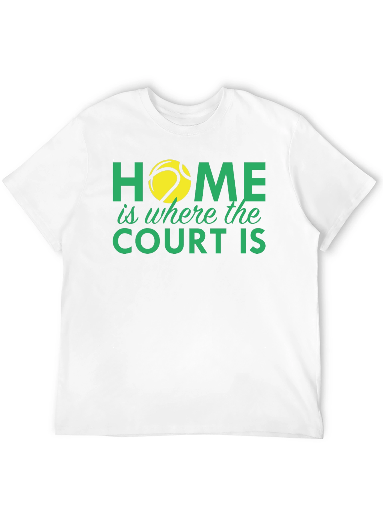 Black Tennis Lover T-Shirt: Home is Where the Court Is view 12