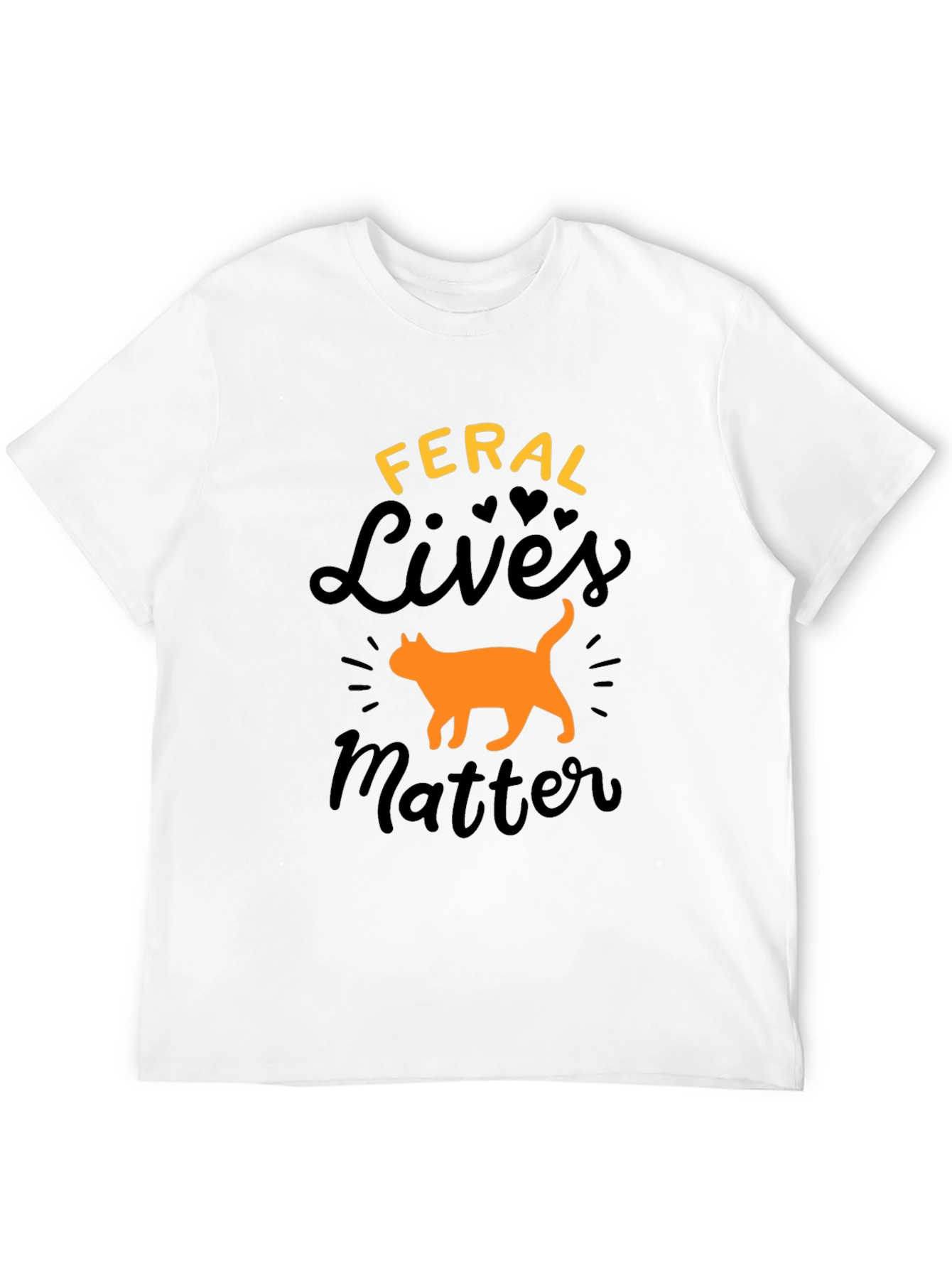 Black Feral Lives Matter Graphic Tee view 12