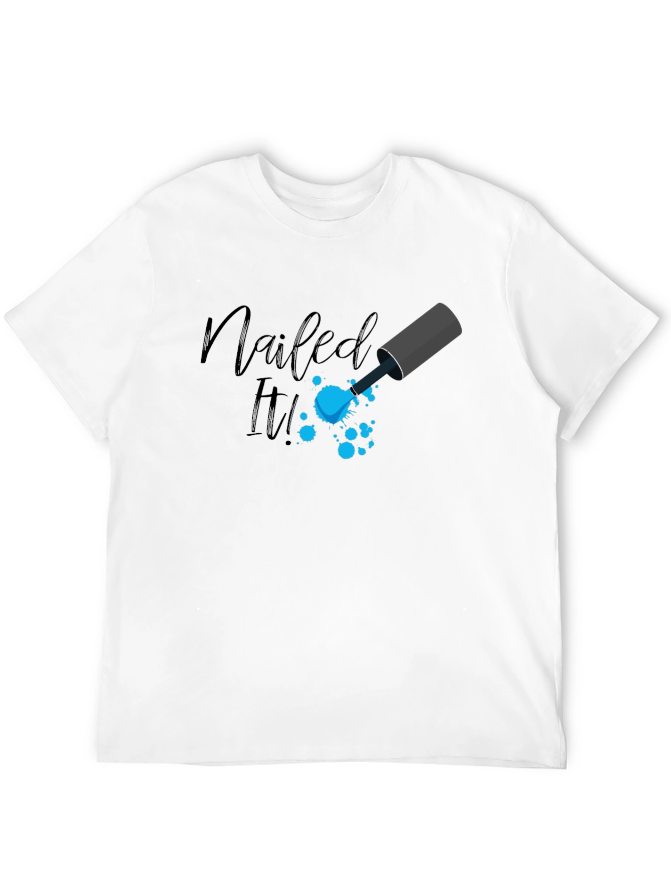 Black Nailed It! Graphic Print Tee - Trendy Design view 12