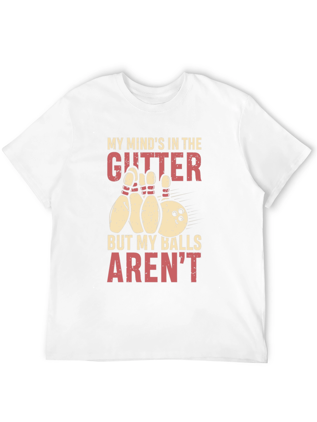 Black Funny Bowling Graphic T-Shirt view 12