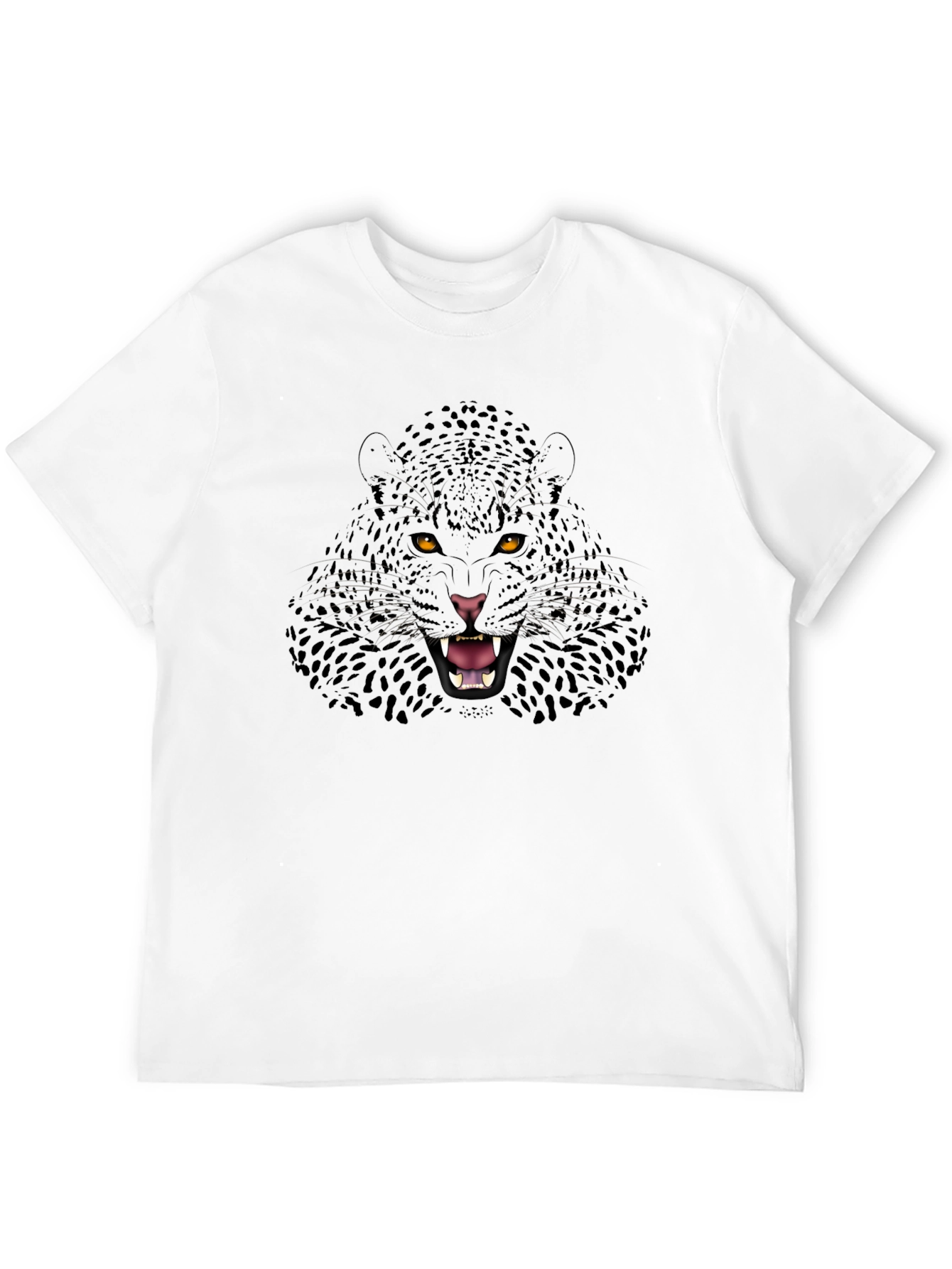 Black Black Panther Graphic Print Men's T-Shirt view 12