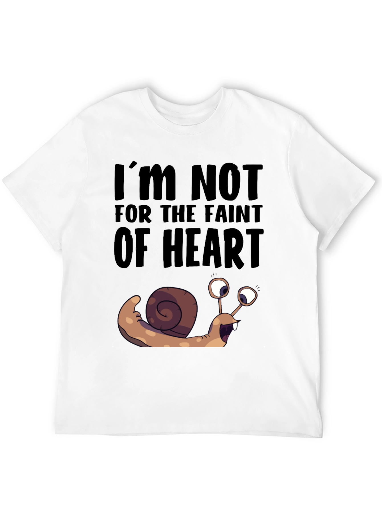 Black Snail Graphic T-Shirt - Not for the Faint of Heart Funny Tee view 12