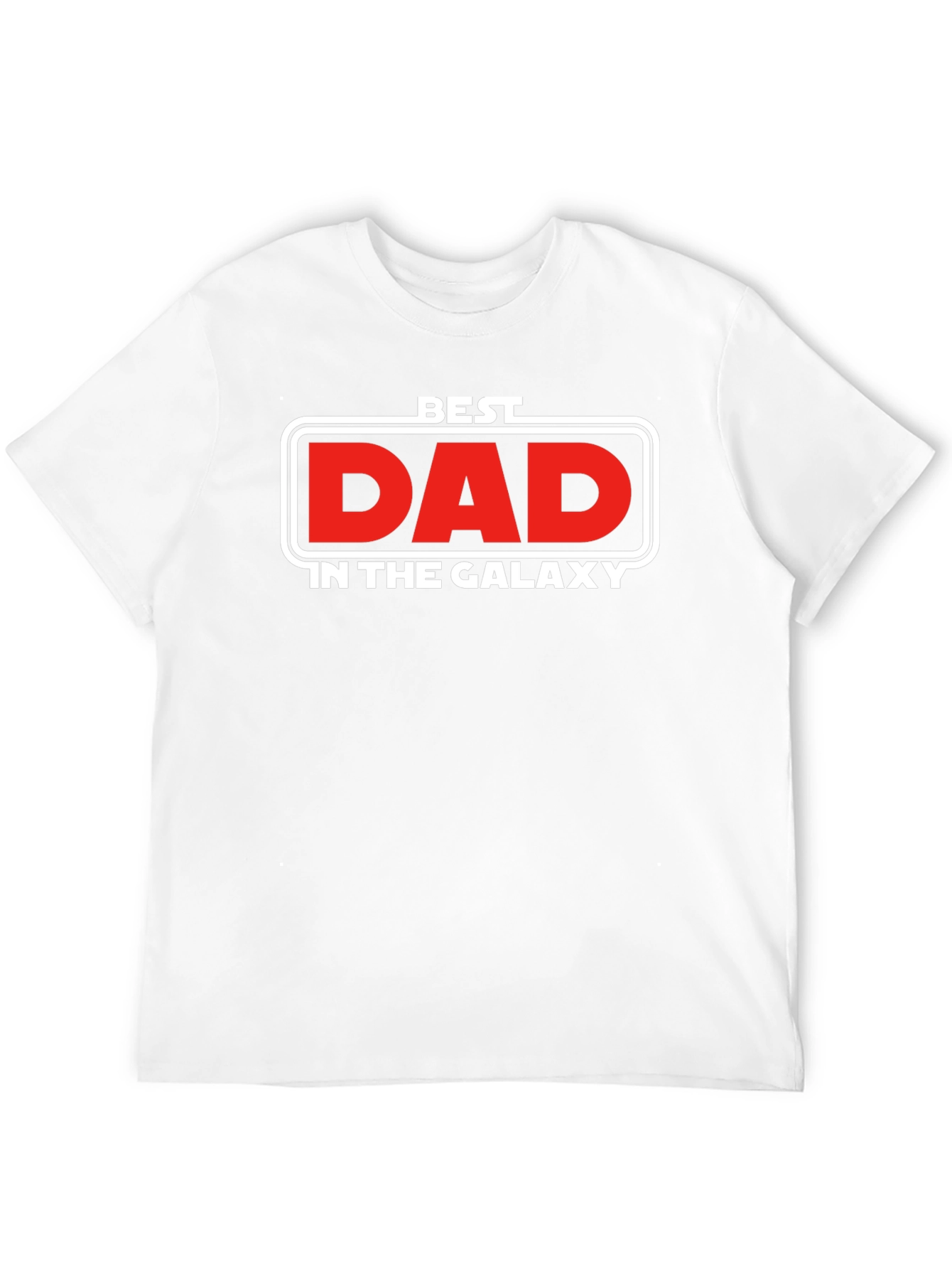 Black Best Dad in the Galaxy T-Shirt view 12